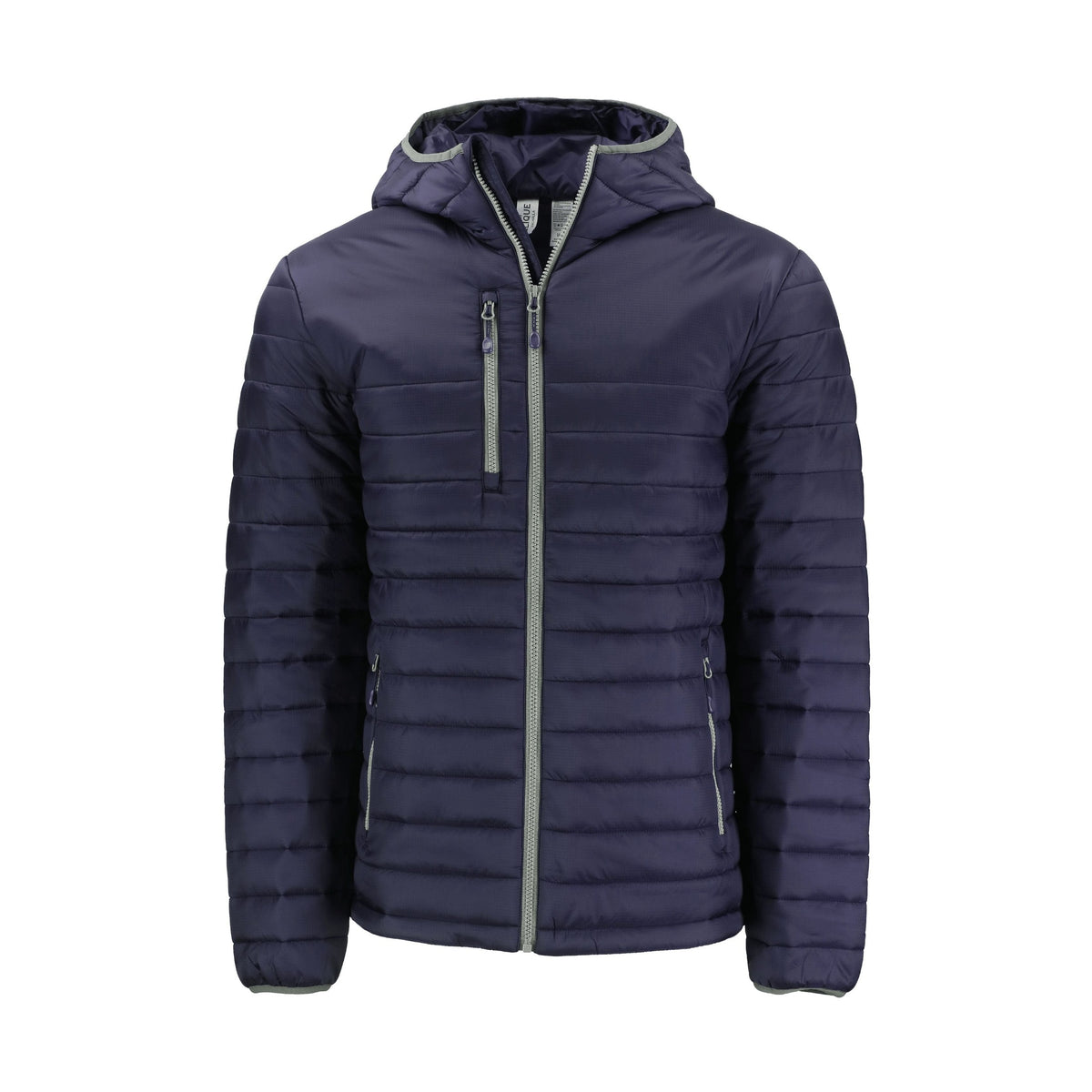 Clique Men's Valhalla Recycled Insulated Puffer Full Zip Hooded Jacket-1