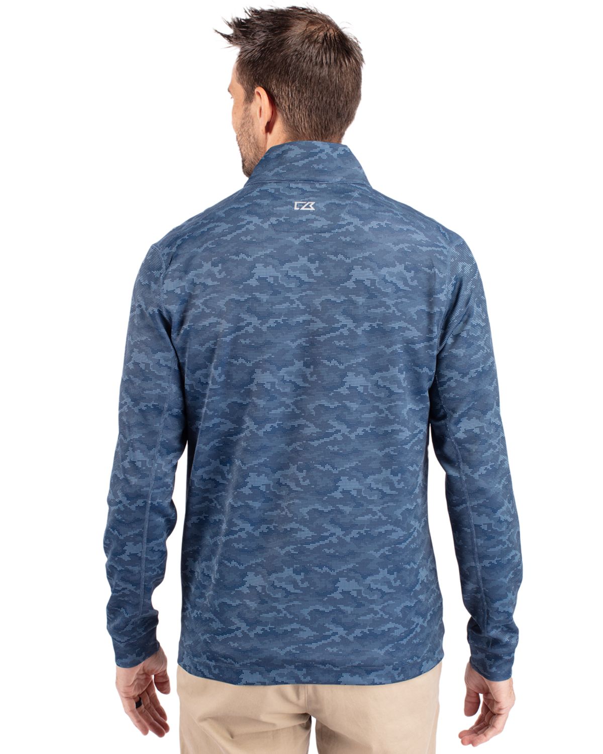 Cutter & Buck Men's Traverse Camo Quarter Zip Pullover-2