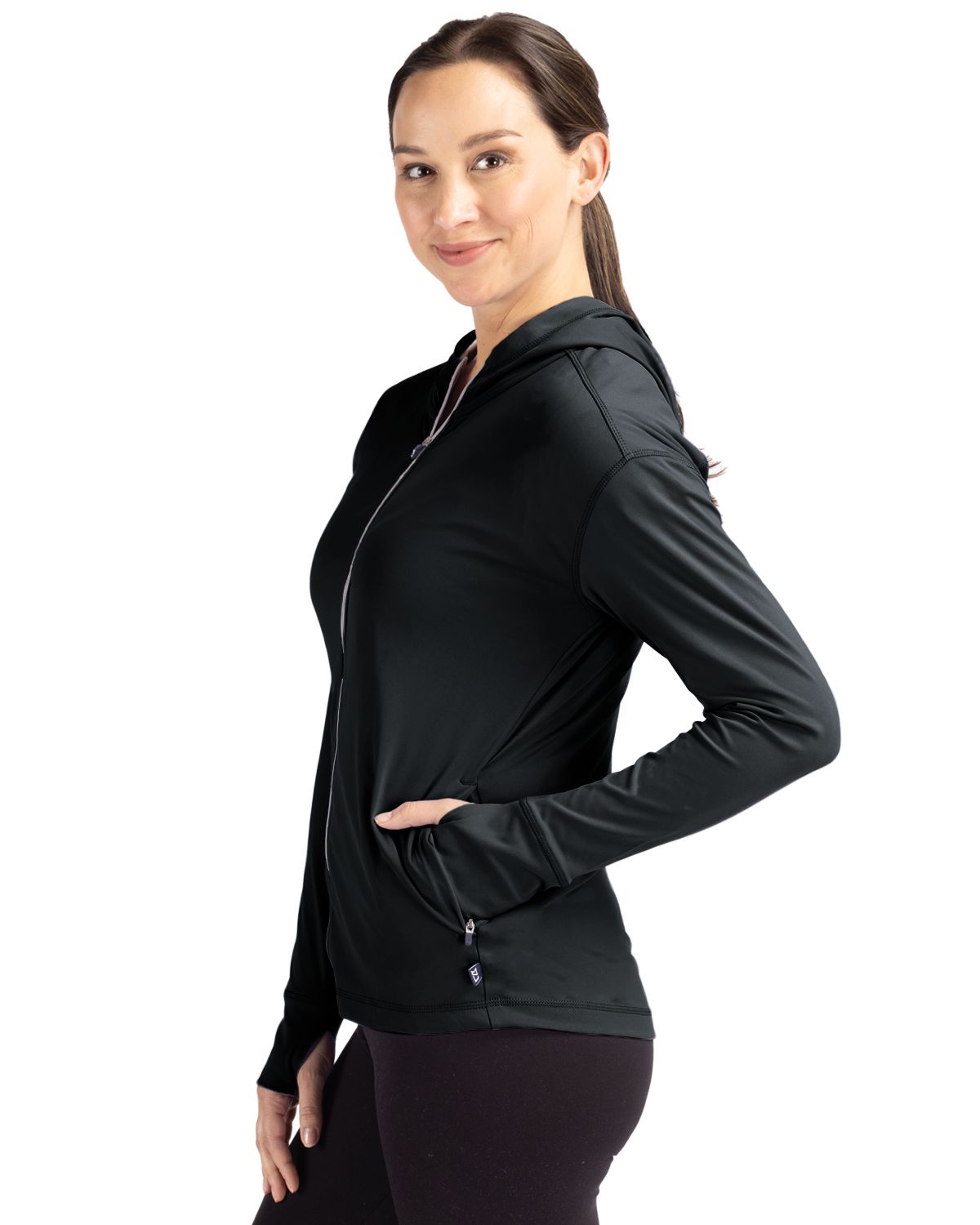 Cutter & Buck Women's Daybreak Recycled Hooded Full Zip-1