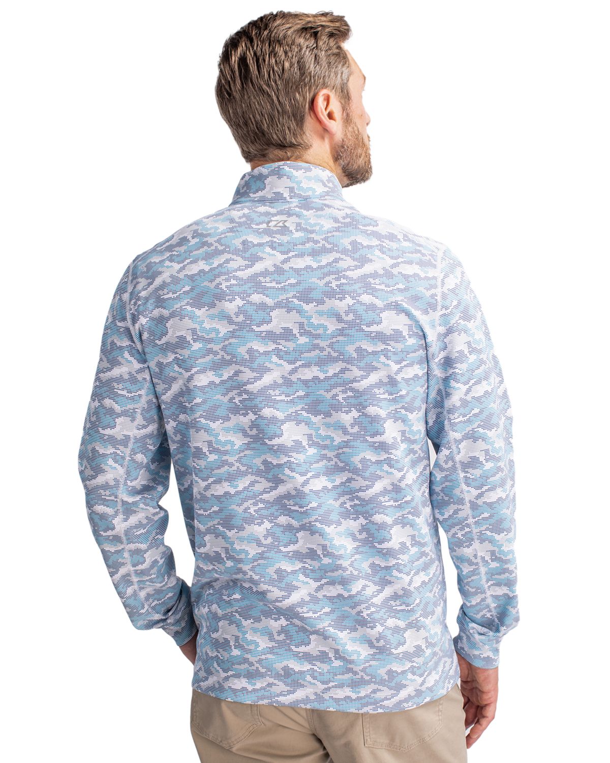 Cutter & Buck Men's Traverse Camo Quarter Zip Pullover-2