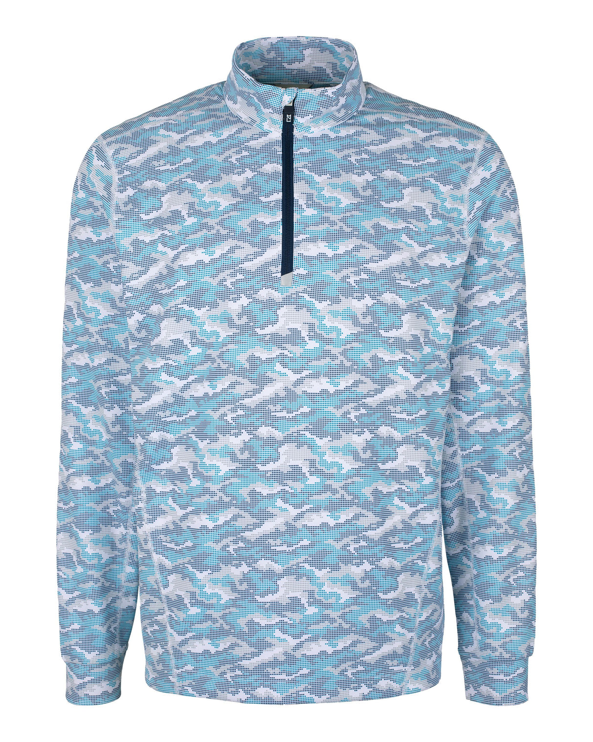 Cutter & Buck Men's Traverse Camo Quarter Zip Pullover-6