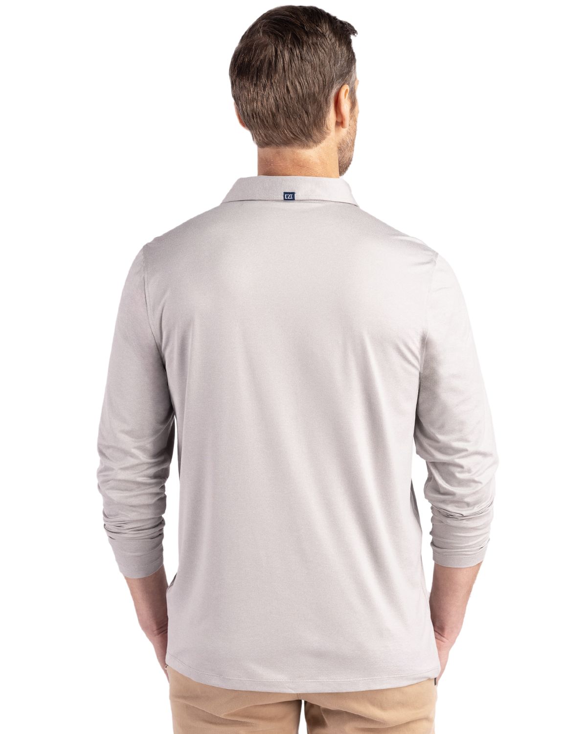 Cutter & Buck Men's Coastline Recycled Double Peached Long Sleeve Polo-3