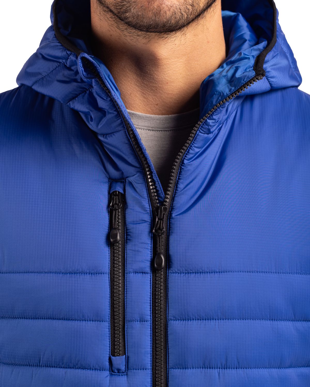 Clique Men's Valhalla Recycled Insulated Puffer Full Zip Hooded Jacket-8
