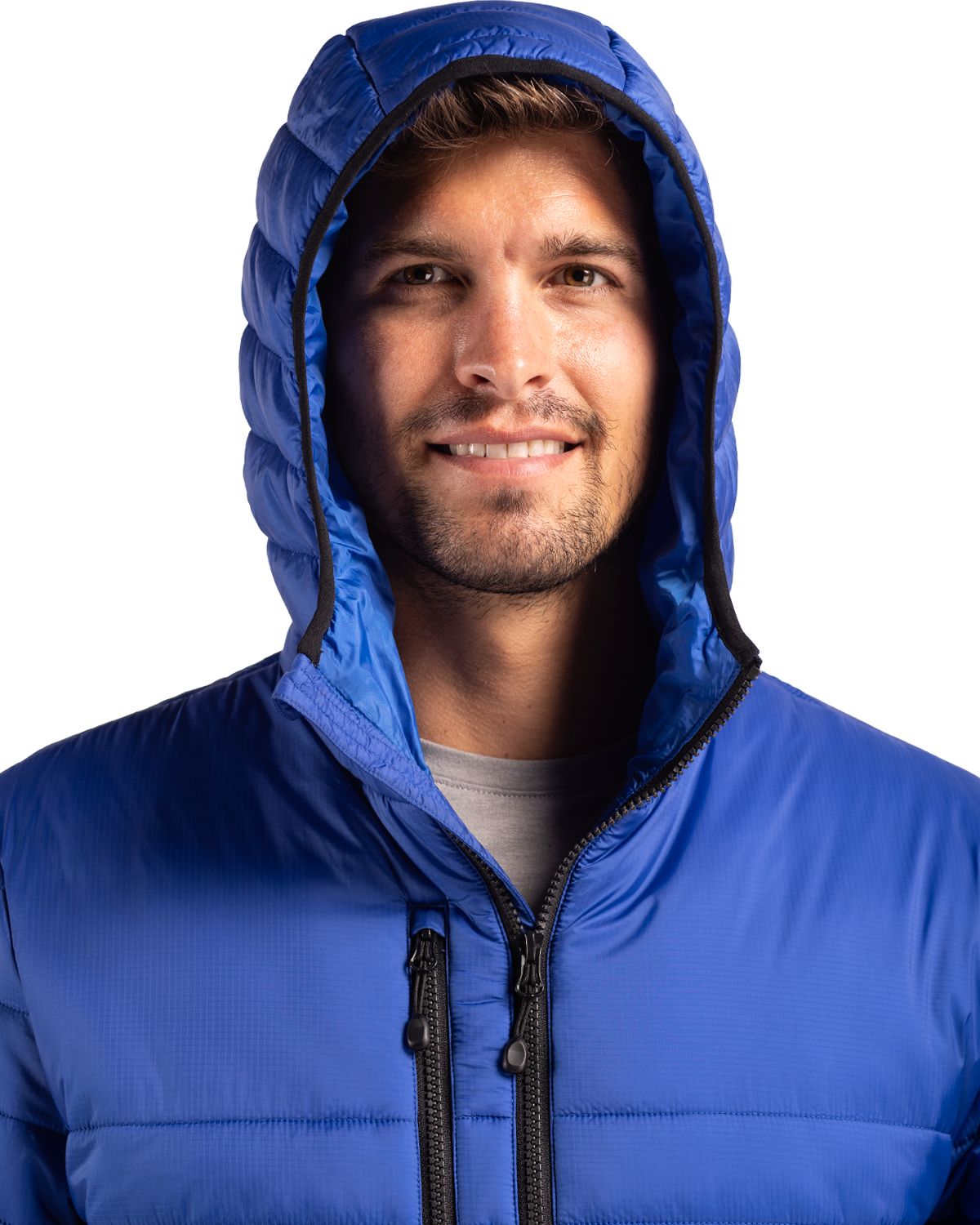 Clique Men's Valhalla Recycled Insulated Puffer Full Zip Hooded Jacket-10
