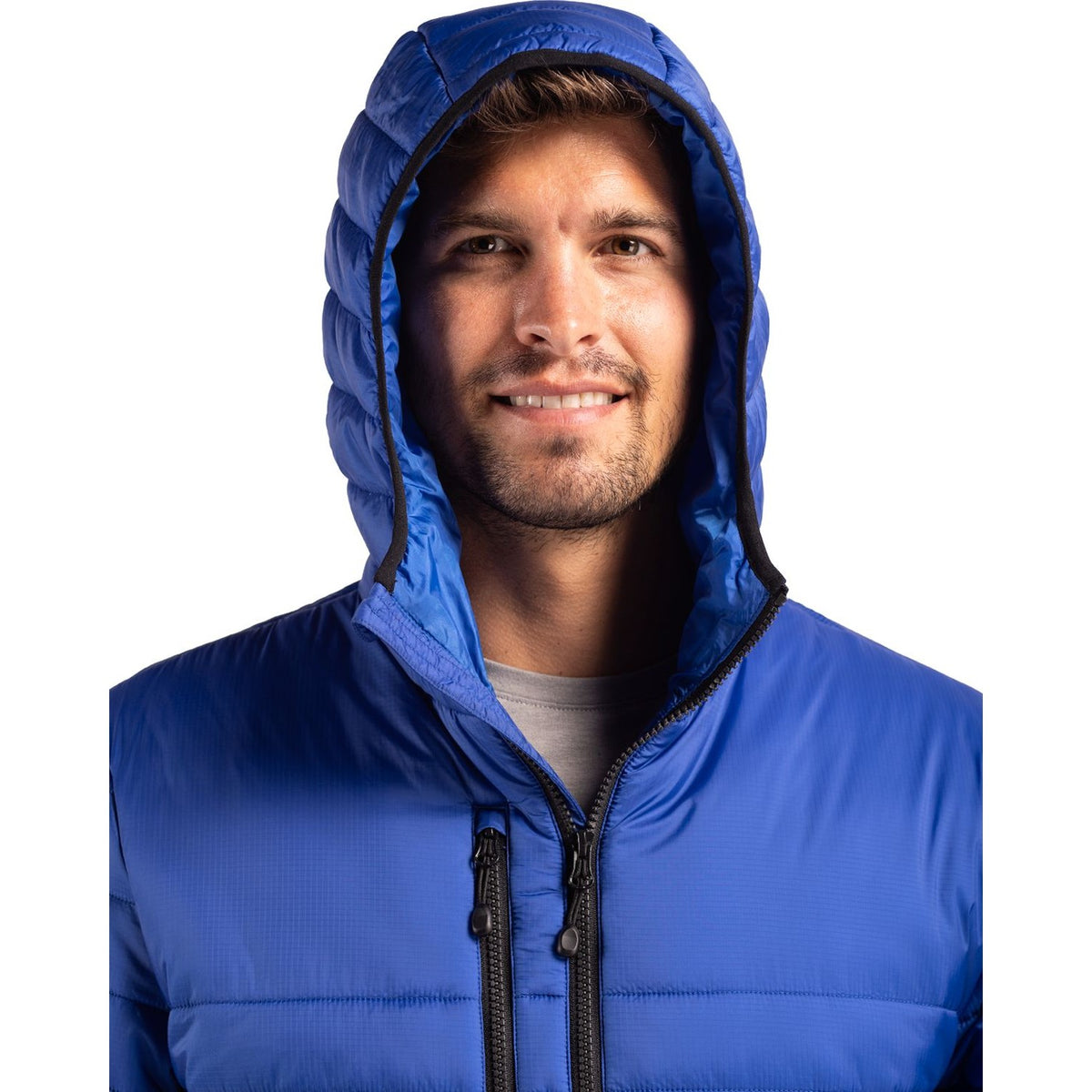 Clique Men's Valhalla Recycled Insulated Puffer Full Zip Hooded Jacket-10