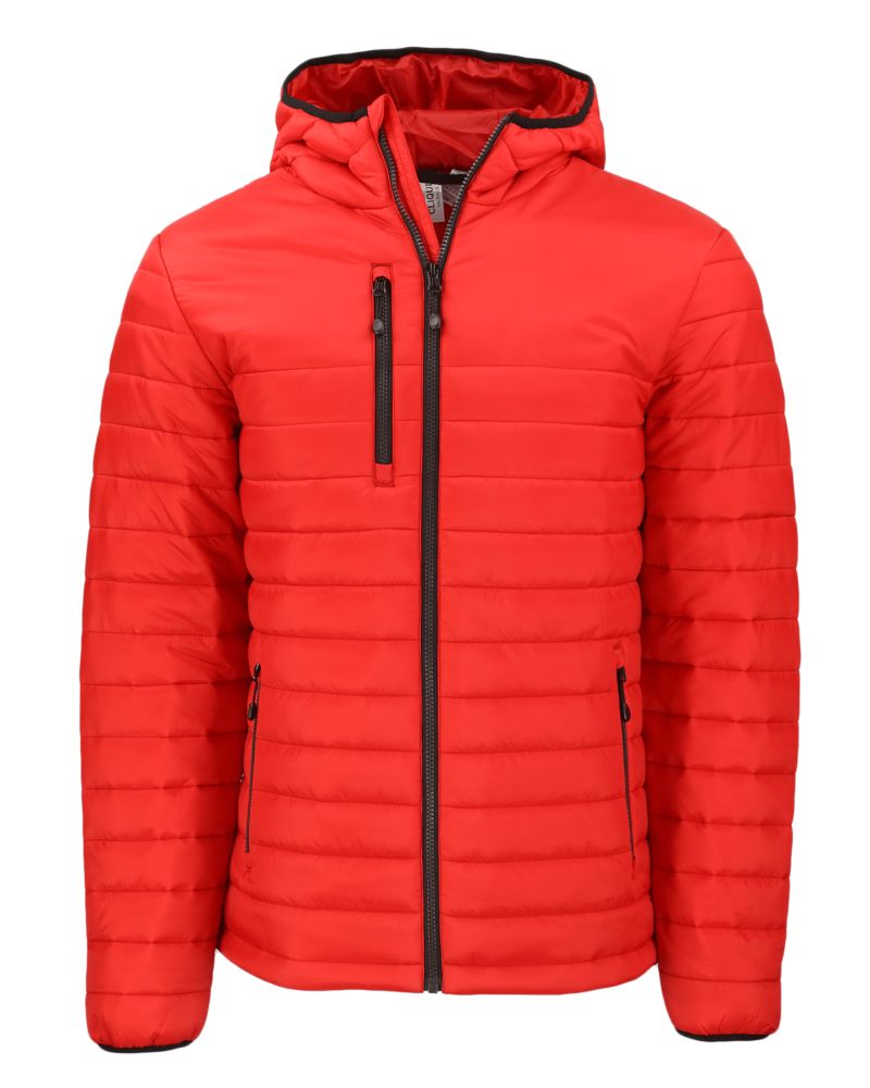 Clique Men's Valhalla Recycled Insulated Puffer Full Zip Hooded Jacket-2