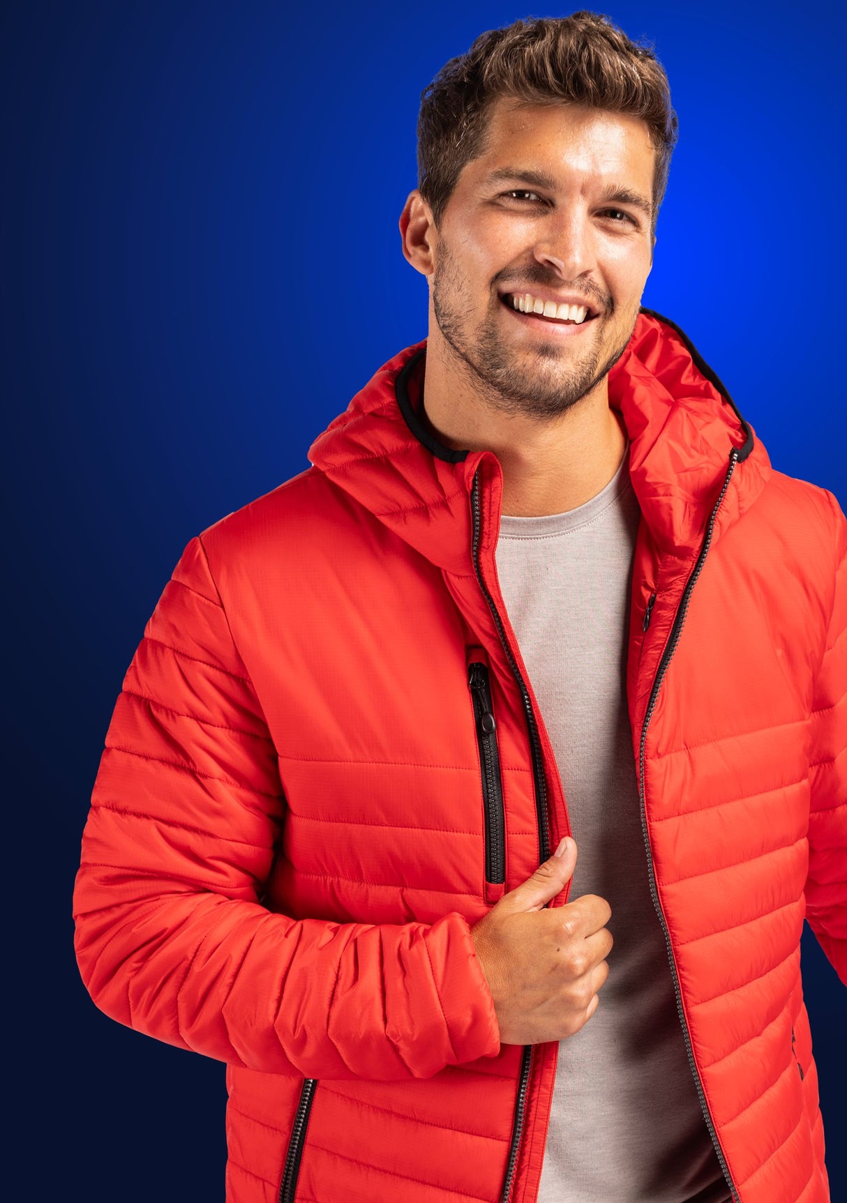 Clique Men's Valhalla Recycled Insulated Puffer Full Zip Hooded Jacket-4
