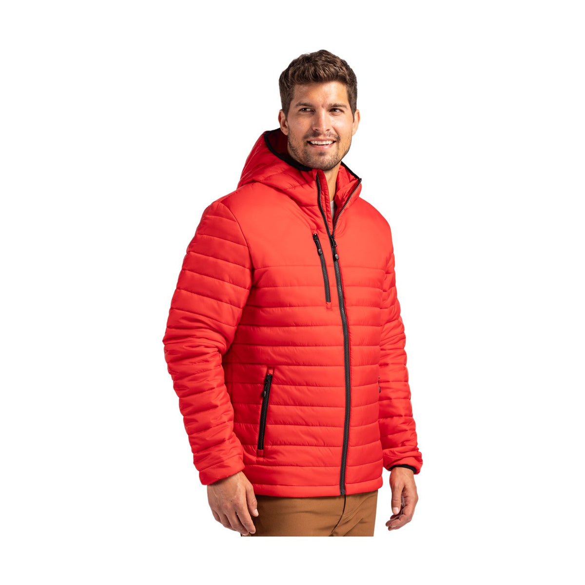 Clique Men's Valhalla Recycled Insulated Puffer Full Zip Hooded Jacket-8