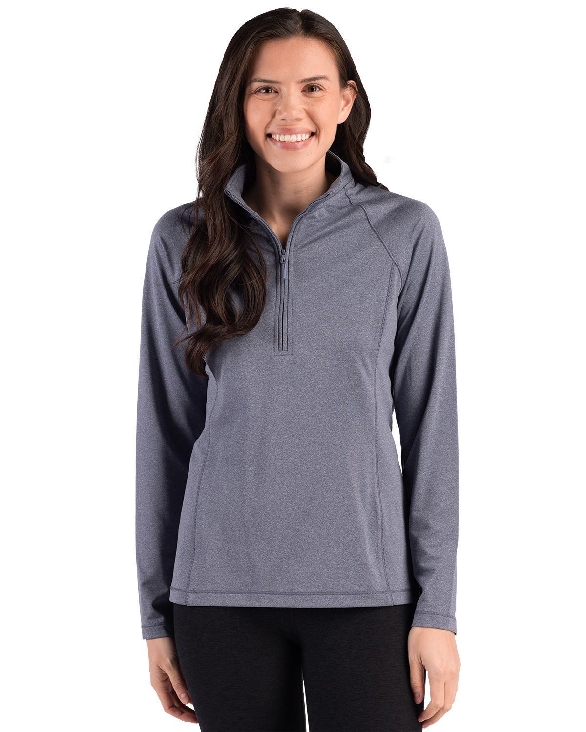 Clique Women's Dash Recycled Quarter Zip Sweatshirt-2