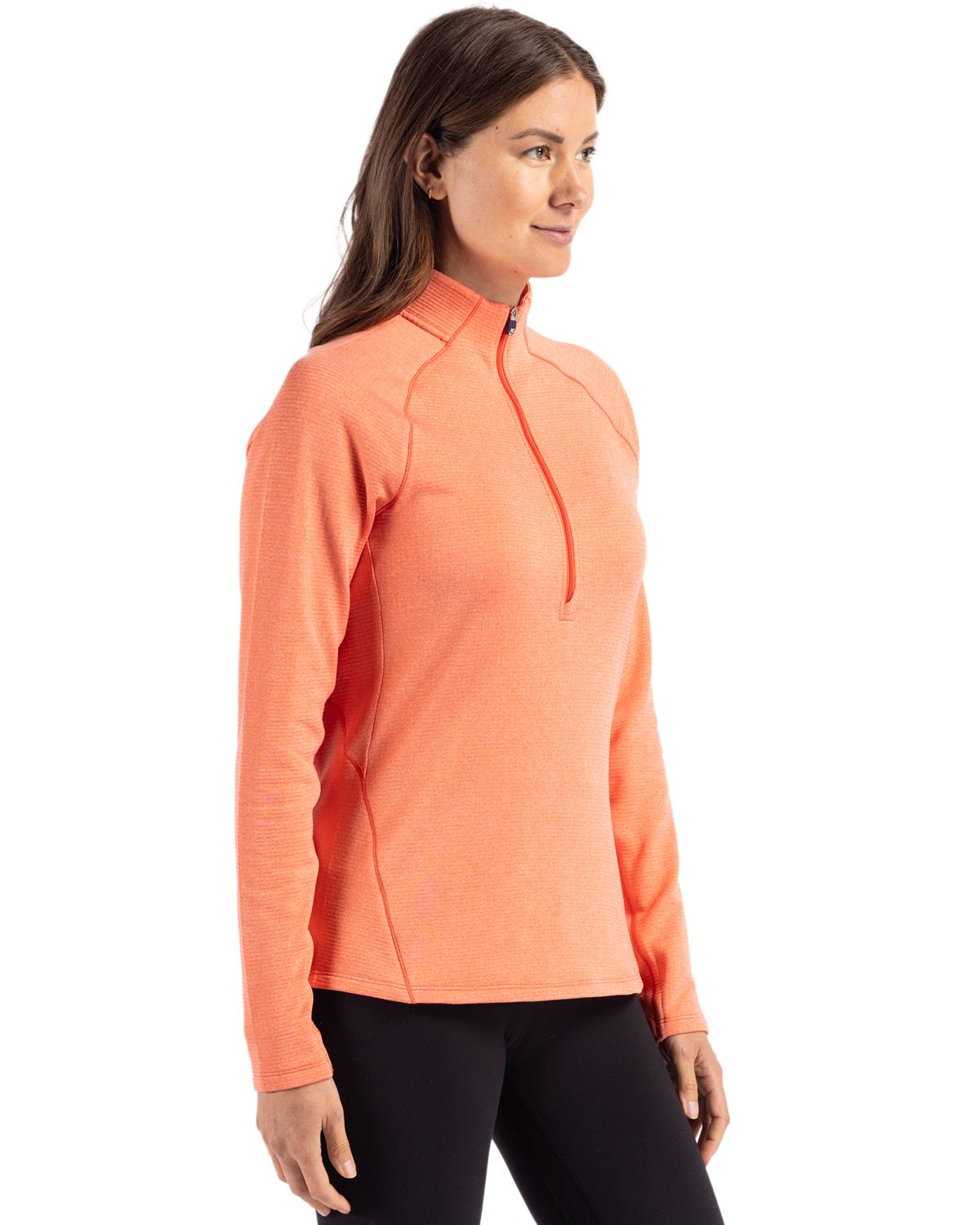 Cutter & Buck Women's Peshastin Recycled GridFleece Half Zip Pullover-7