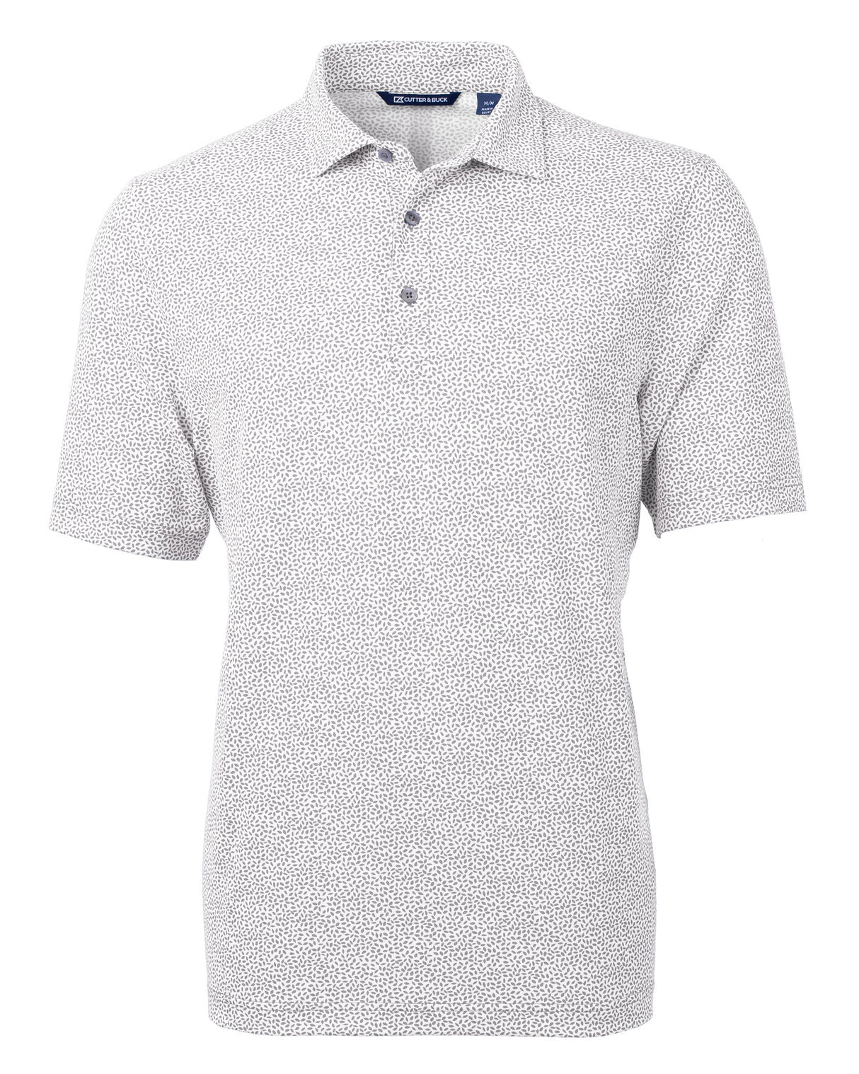 Cutter & Buck Men's Virtue Recycled Botanical Print Featherlight Pique Polo-1