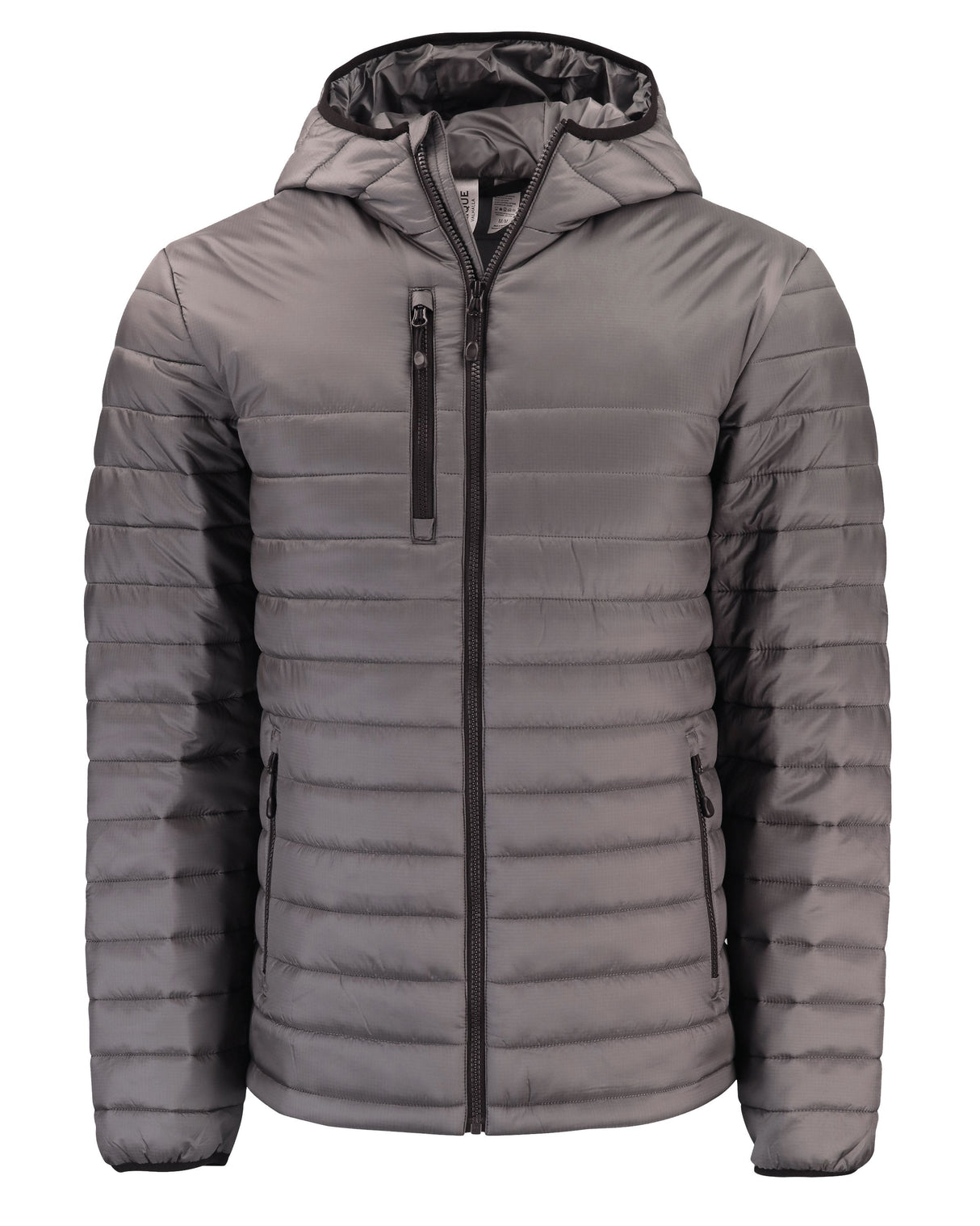 Clique Men's Valhalla Recycled Insulated Puffer Full Zip Hooded Jacket-5