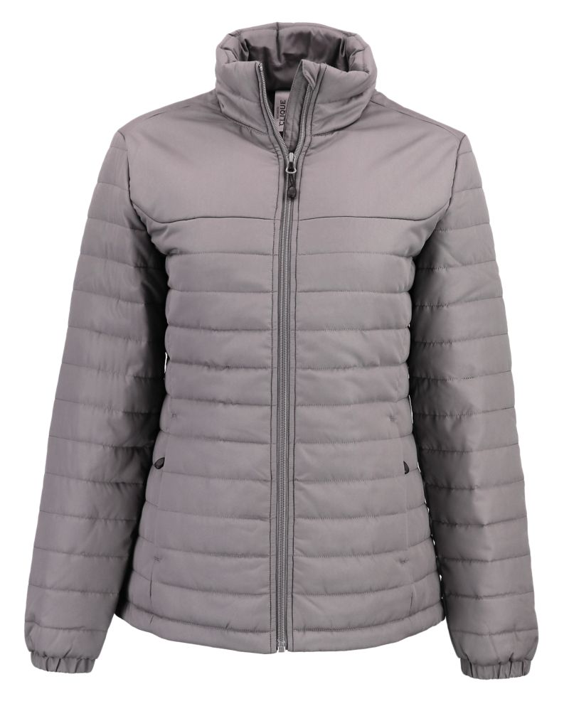 Clique Women's Elevation Recycled Insulated Puffer Full Zip Jacket-2