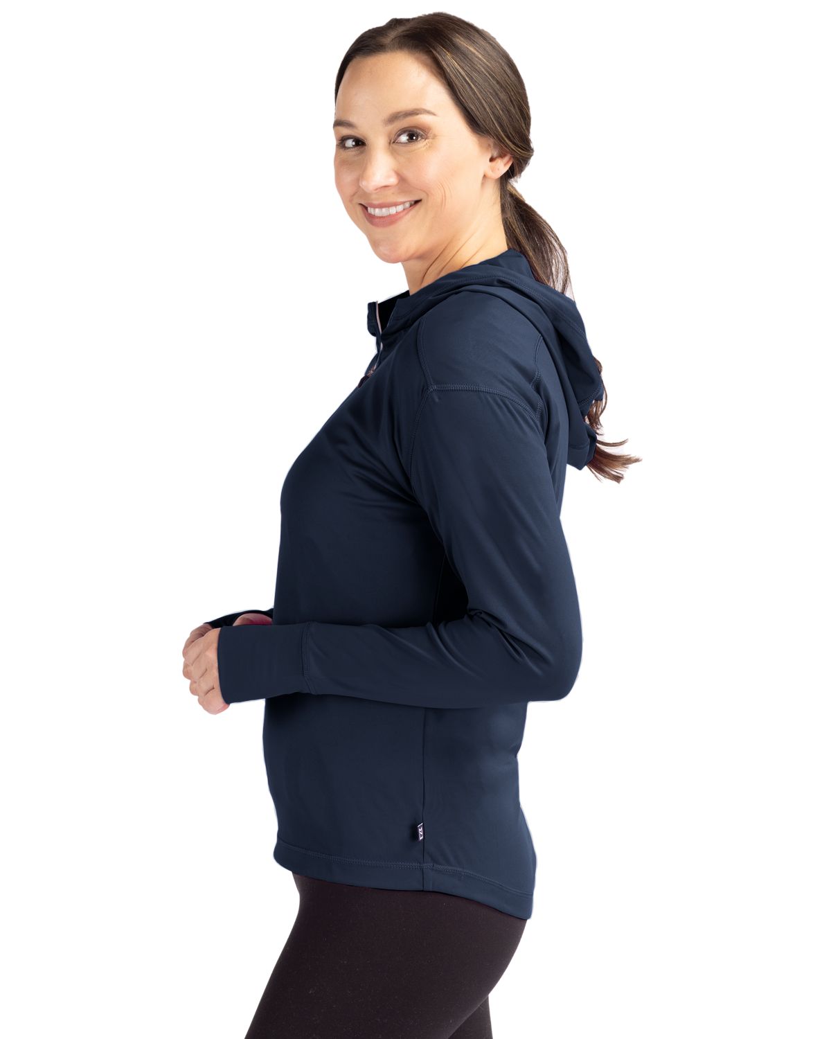 Cutter & Buck Women's Daybreak Recycled Half Zip Hooded Pullover-8