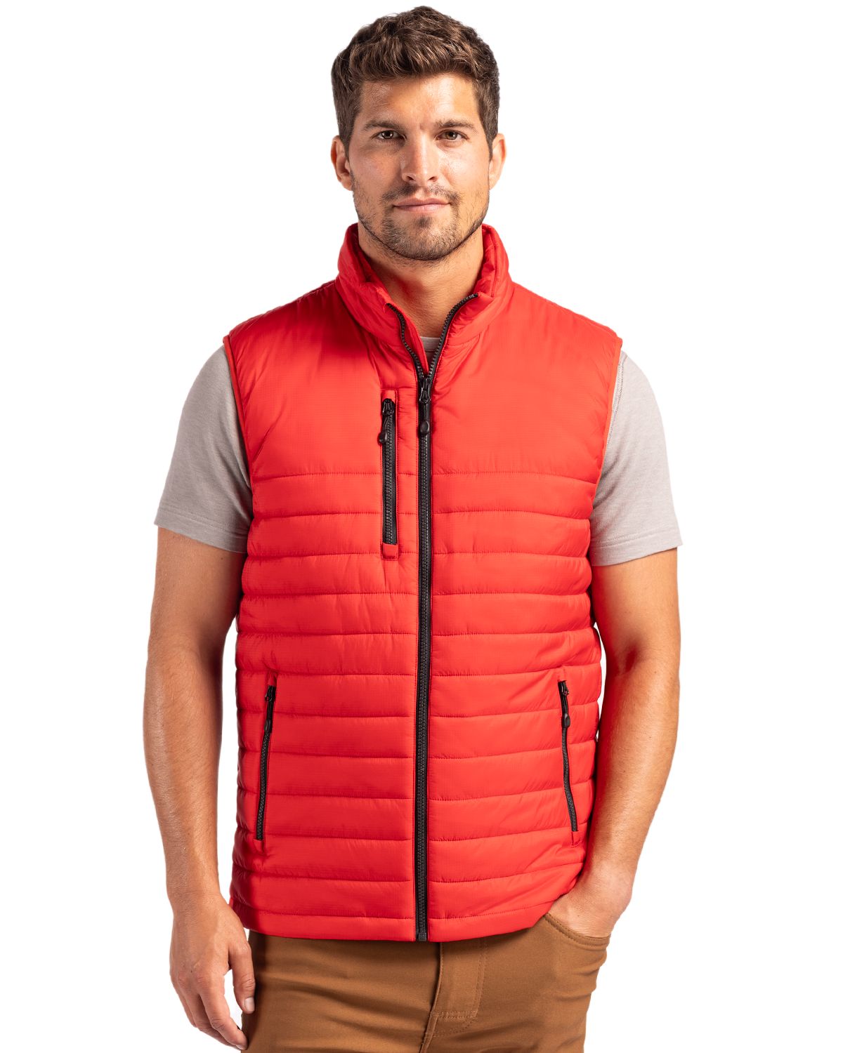 Clique Men's Valhalla Recycled Insulated Puffer Full Zip Vest-4