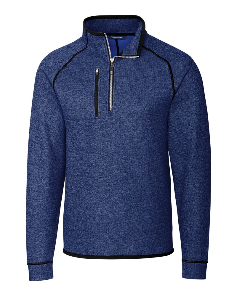 Cutter & Buck Men's Mainsail Sweater-Knit Half Zip Jacket-7