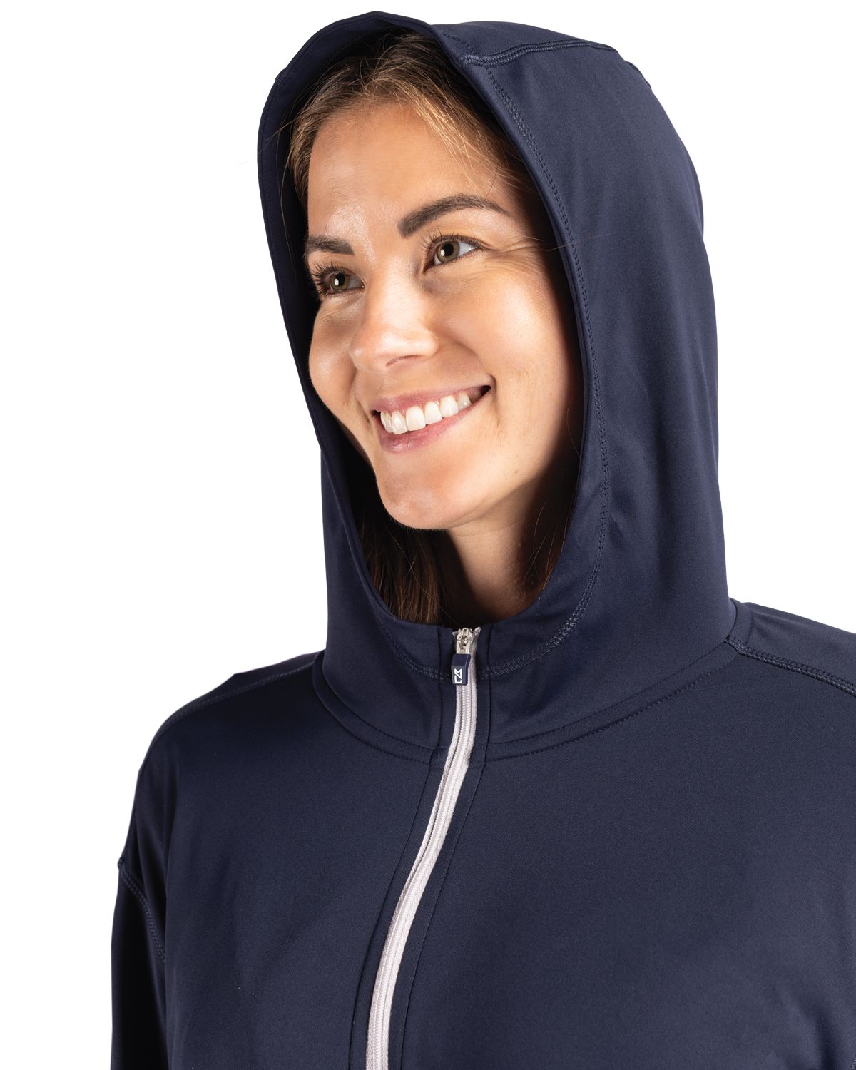 Cutter & Buck Women's Daybreak Recycled Hooded Full Zip-9