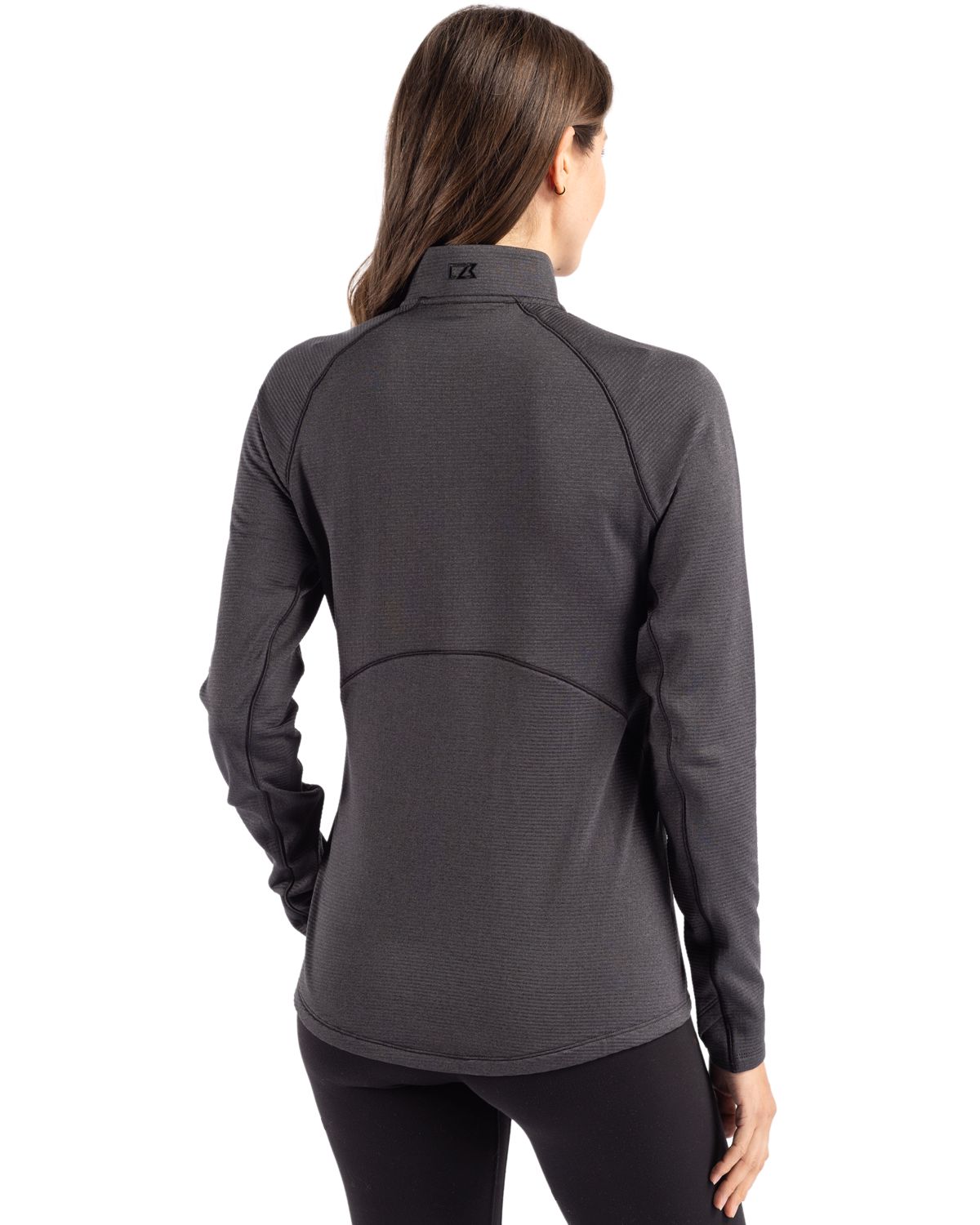 Cutter & Buck Women's Peshastin Recycled GridFleece Half Zip Pullover-5