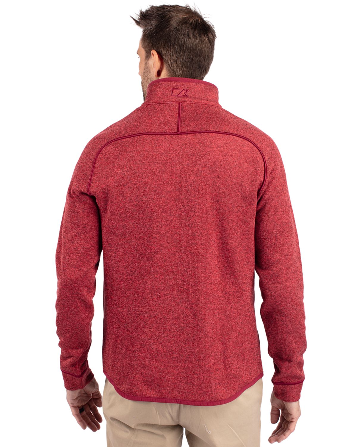 Cutter & Buck Men's Mainsail Sweater-Knit Half Zip Jacket-2