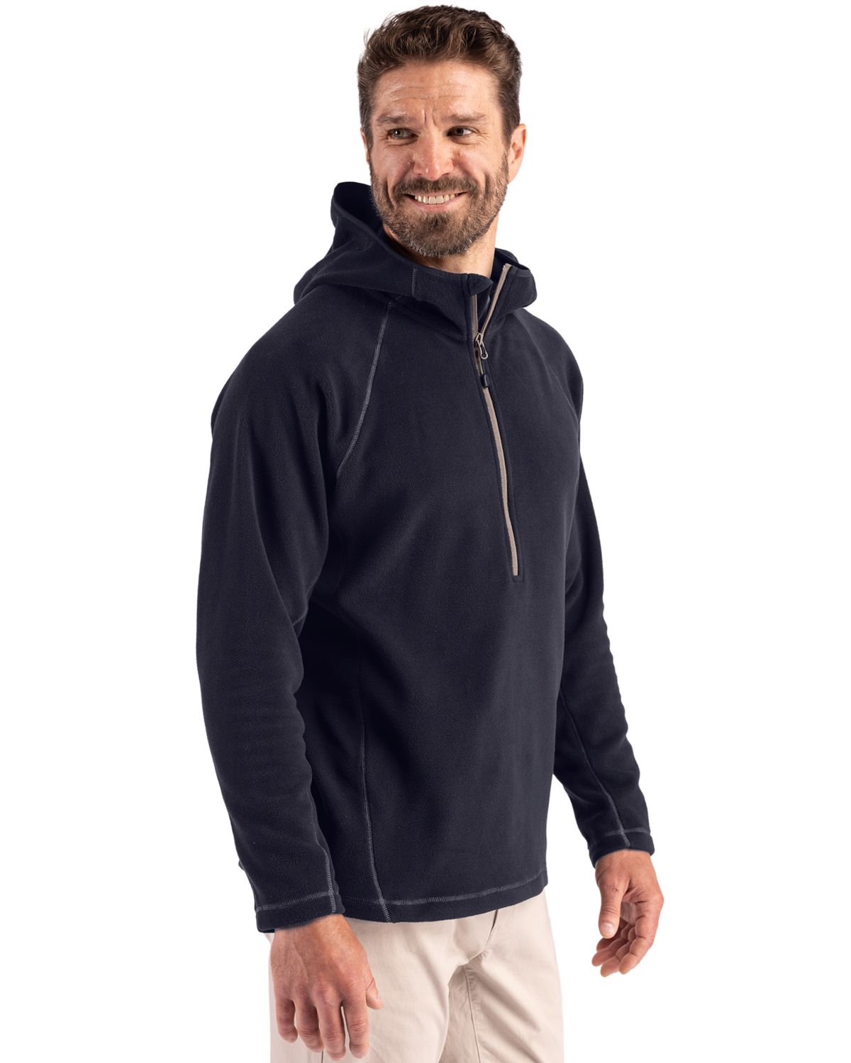Clique Men's Powder Recycled Fleece Half Zip Sweatshirt-6