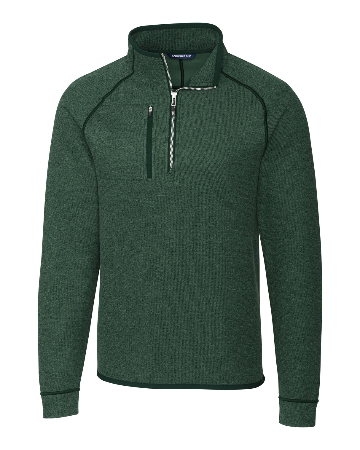 Cutter & Buck Men's Mainsail Sweater-Knit Half Zip Jacket-4