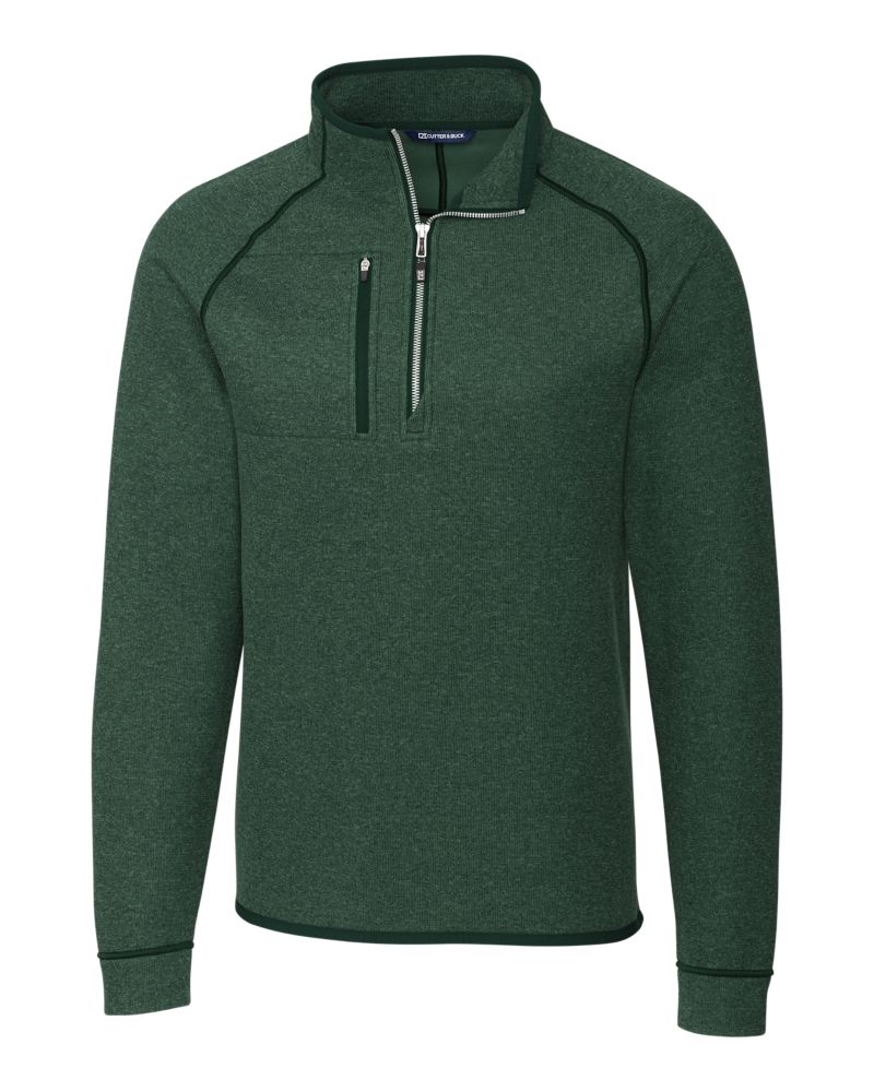 Cutter & Buck Men's Mainsail Sweater-Knit Half Zip Jacket-5