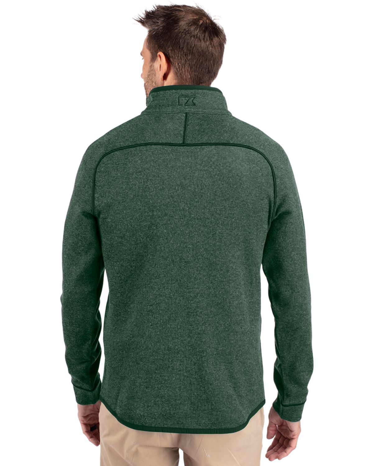 Cutter & Buck Men's Mainsail Sweater-Knit Half Zip Jacket-8
