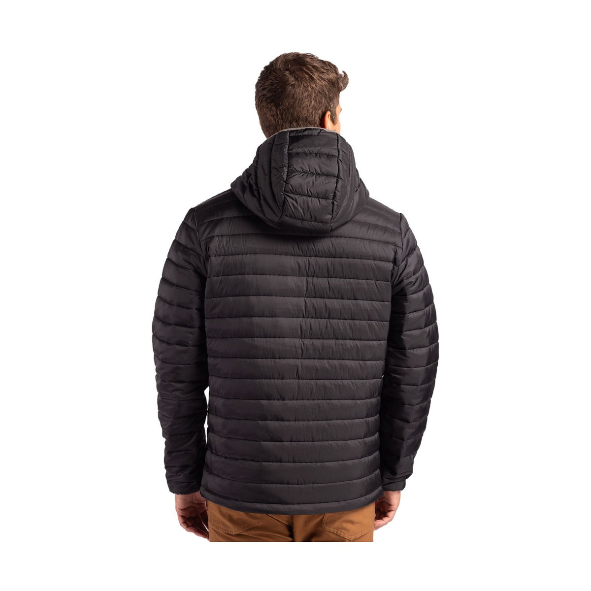 Clique Men's Valhalla Recycled Insulated Puffer Full Zip Hooded Jacket-3