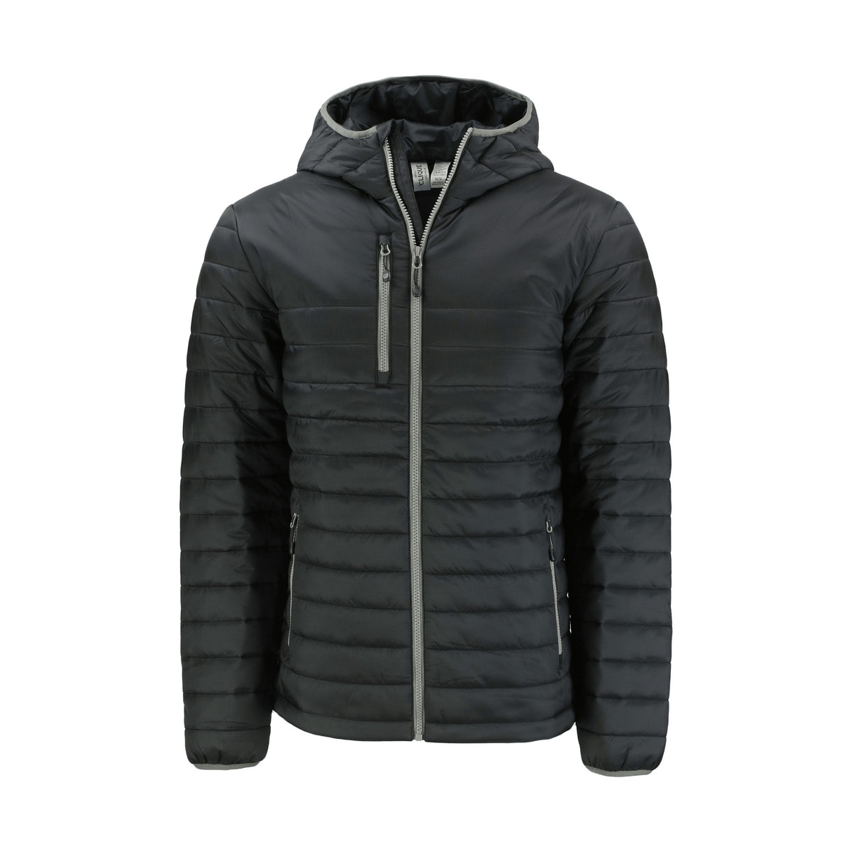 Clique Men's Valhalla Recycled Insulated Puffer Full Zip Hooded Jacket-5