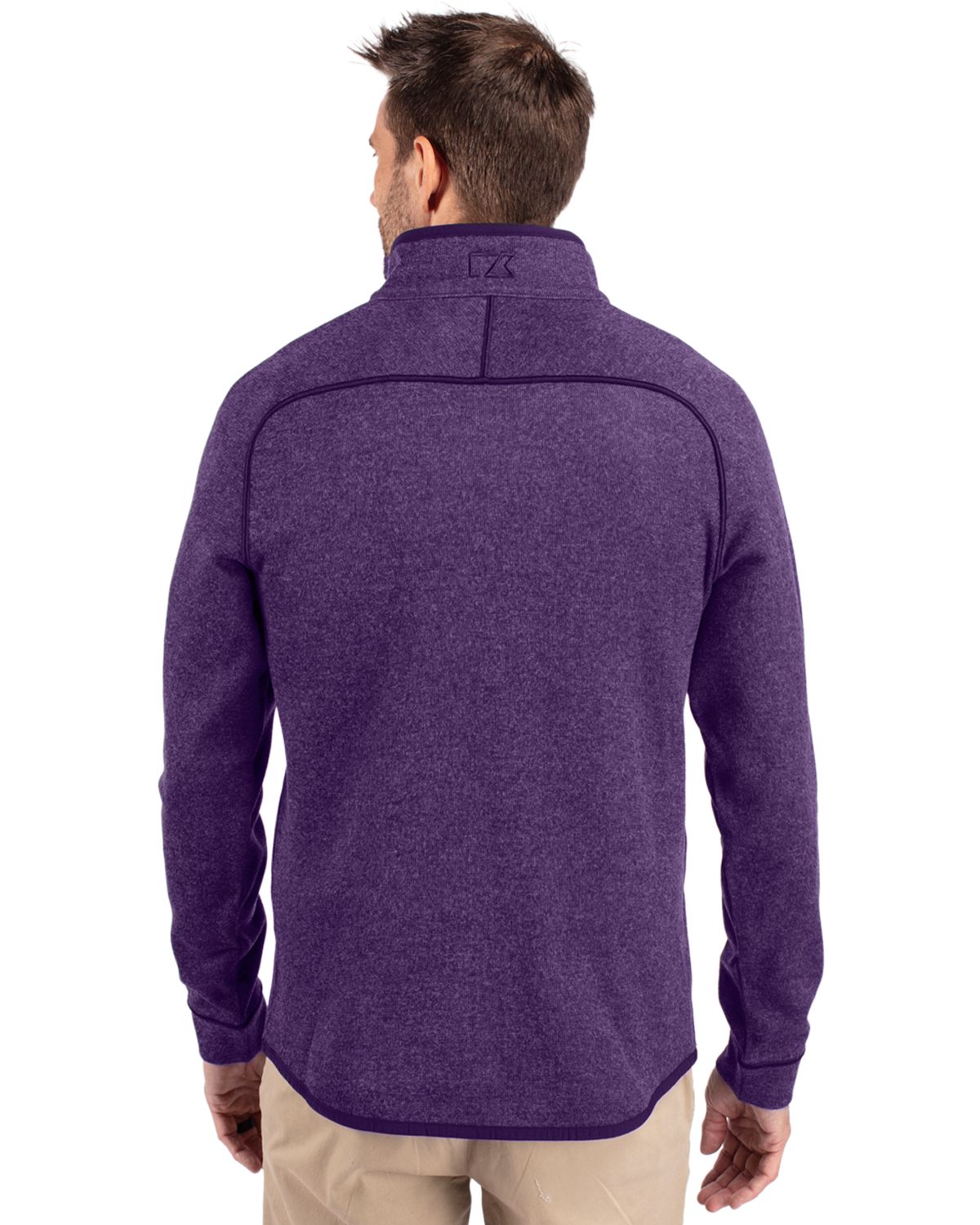 Cutter & Buck Men's Mainsail Sweater-Knit Half Zip Jacket-3