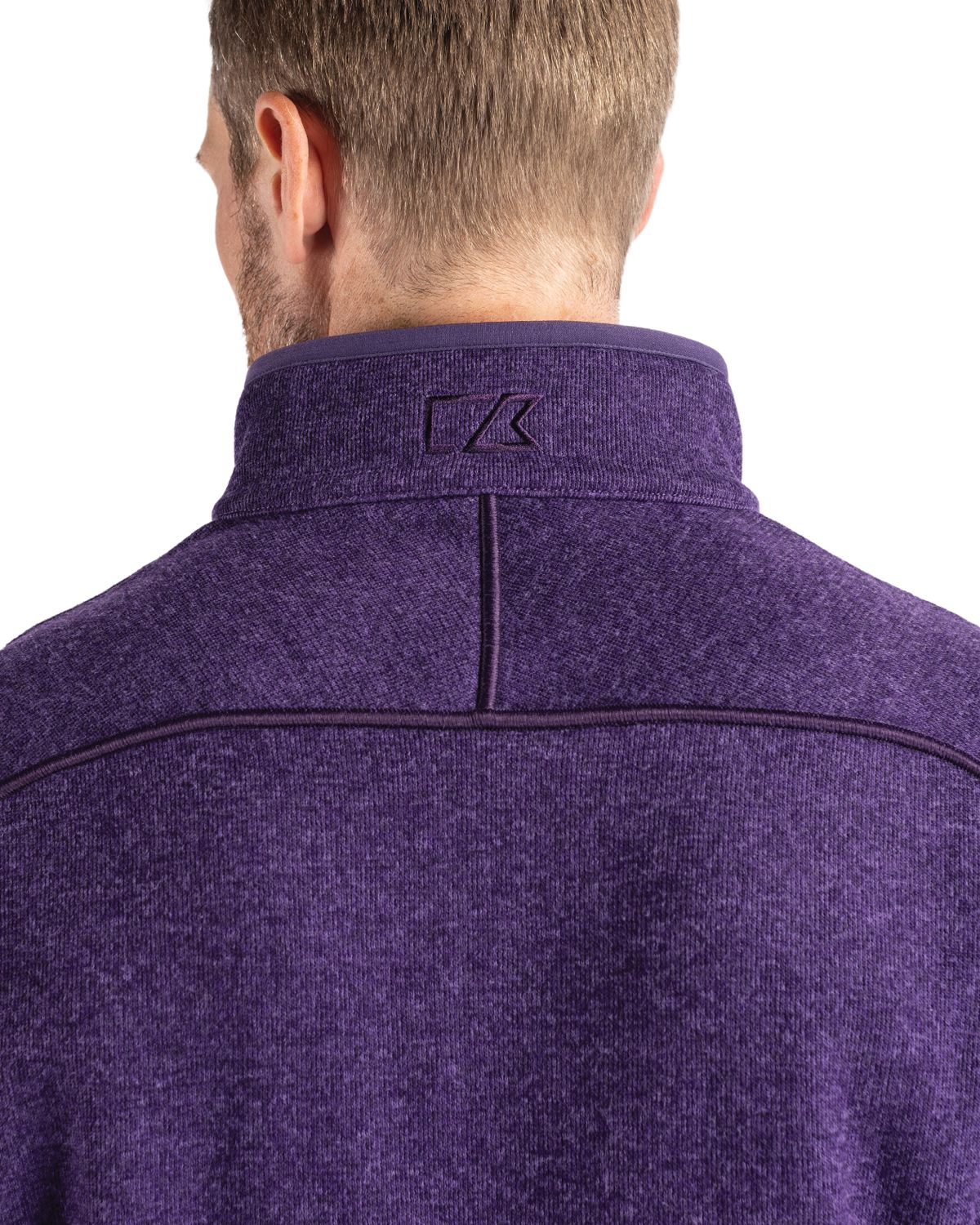 Cutter & Buck Men's Mainsail Sweater-Knit Half Zip Jacket-8