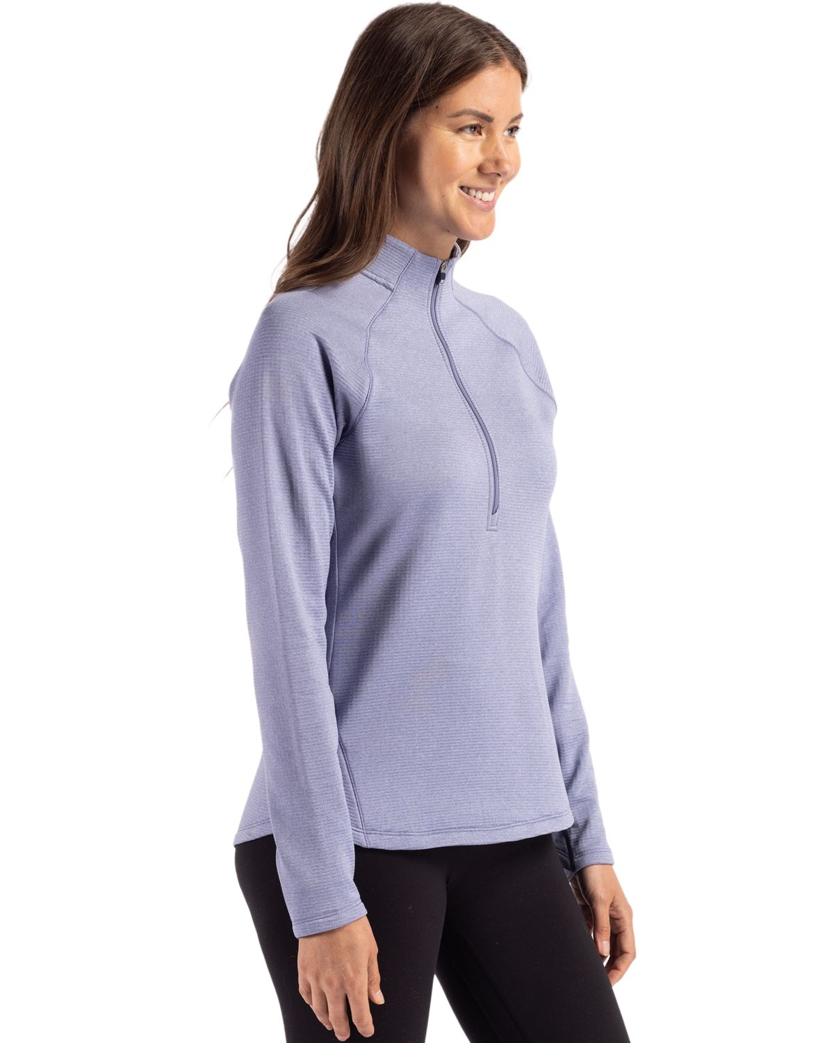 Cutter & Buck Women's Peshastin Recycled GridFleece Half Zip Pullover-6