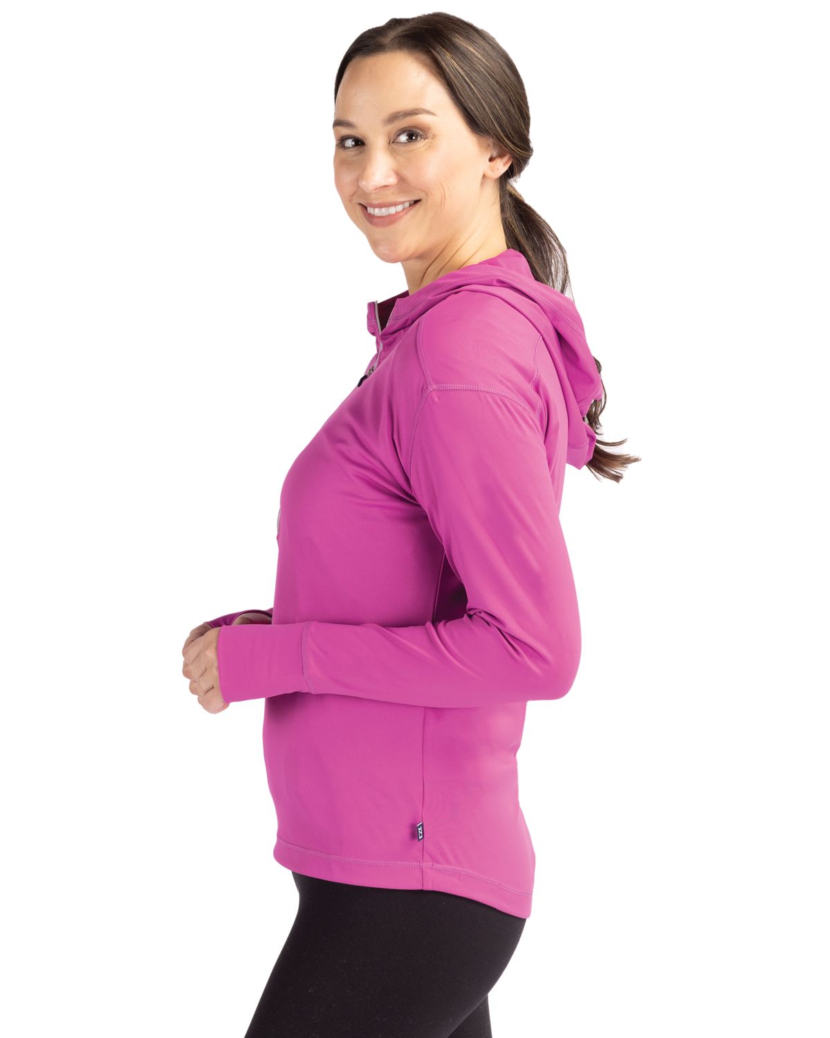 Cutter & Buck Women's Daybreak Recycled Half Zip Hooded Pullover-5