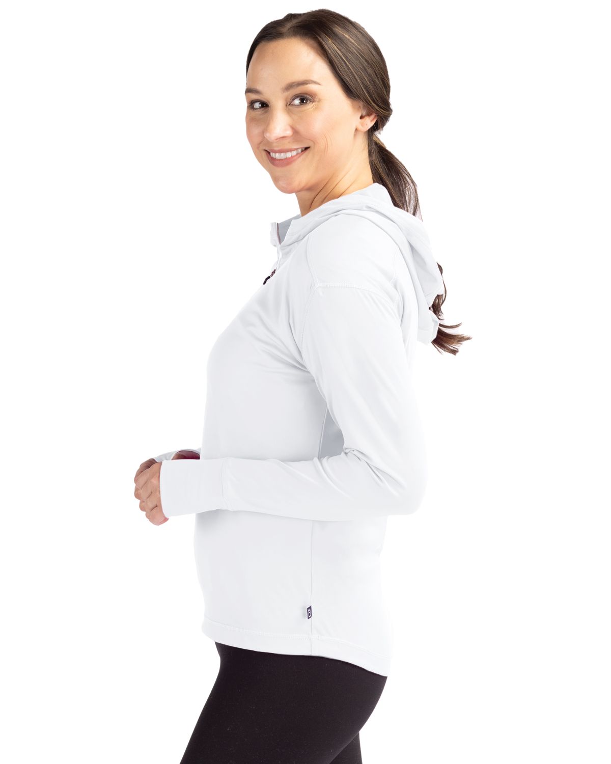 Cutter & Buck Women's Daybreak Recycled Half Zip Hooded Pullover-6