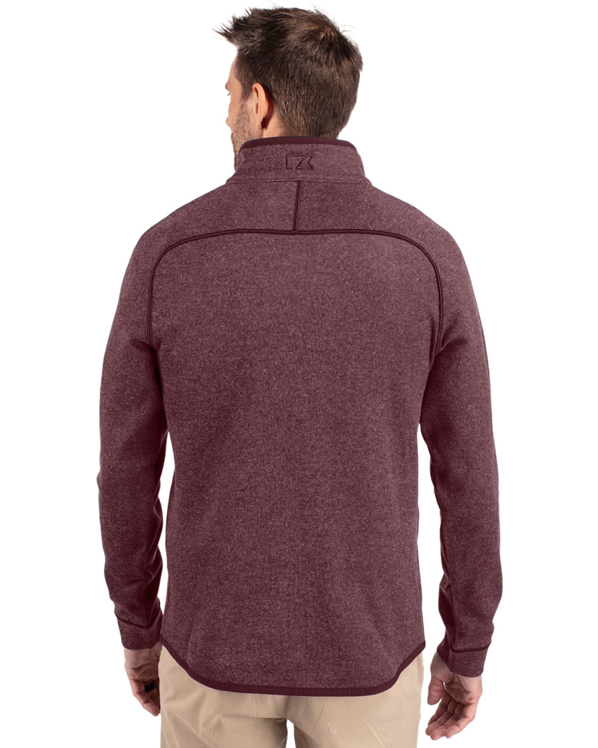 Cutter & Buck Men's Mainsail Sweater-Knit Half Zip Jacket-2
