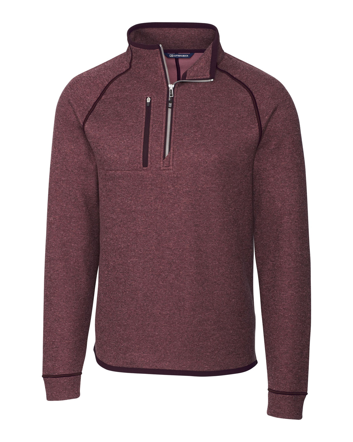 Cutter & Buck Men's Mainsail Sweater-Knit Half Zip Jacket-5