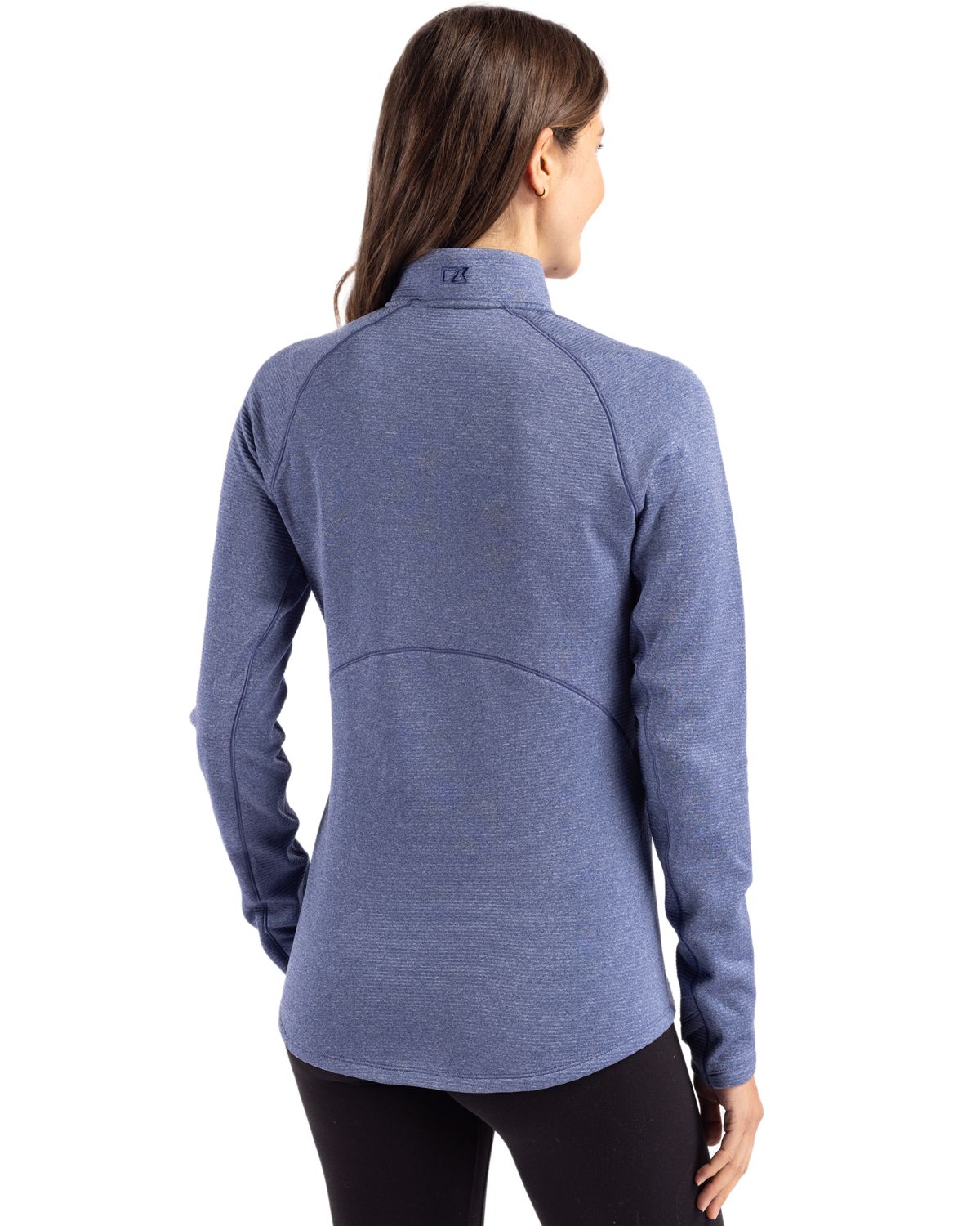 Cutter & Buck Women's Peshastin Recycled GridFleece Half Zip Pullover-2
