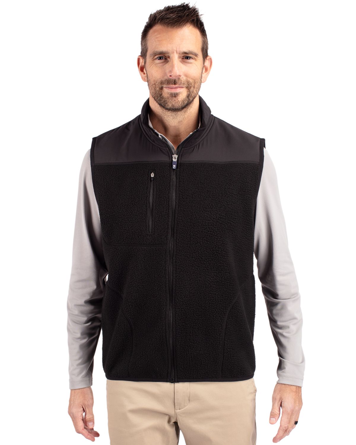 Cutter & Buck Men's Cascade Big & Tall Full Zip Vest-6