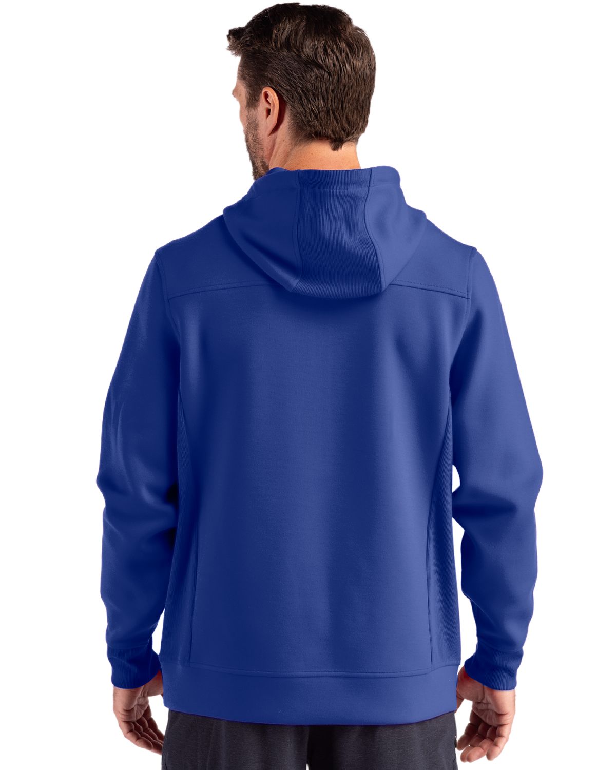 Cutter & Buck Men's Roam Recycled Buttery-Soft Knit Half Zip Hooded Pullover-6