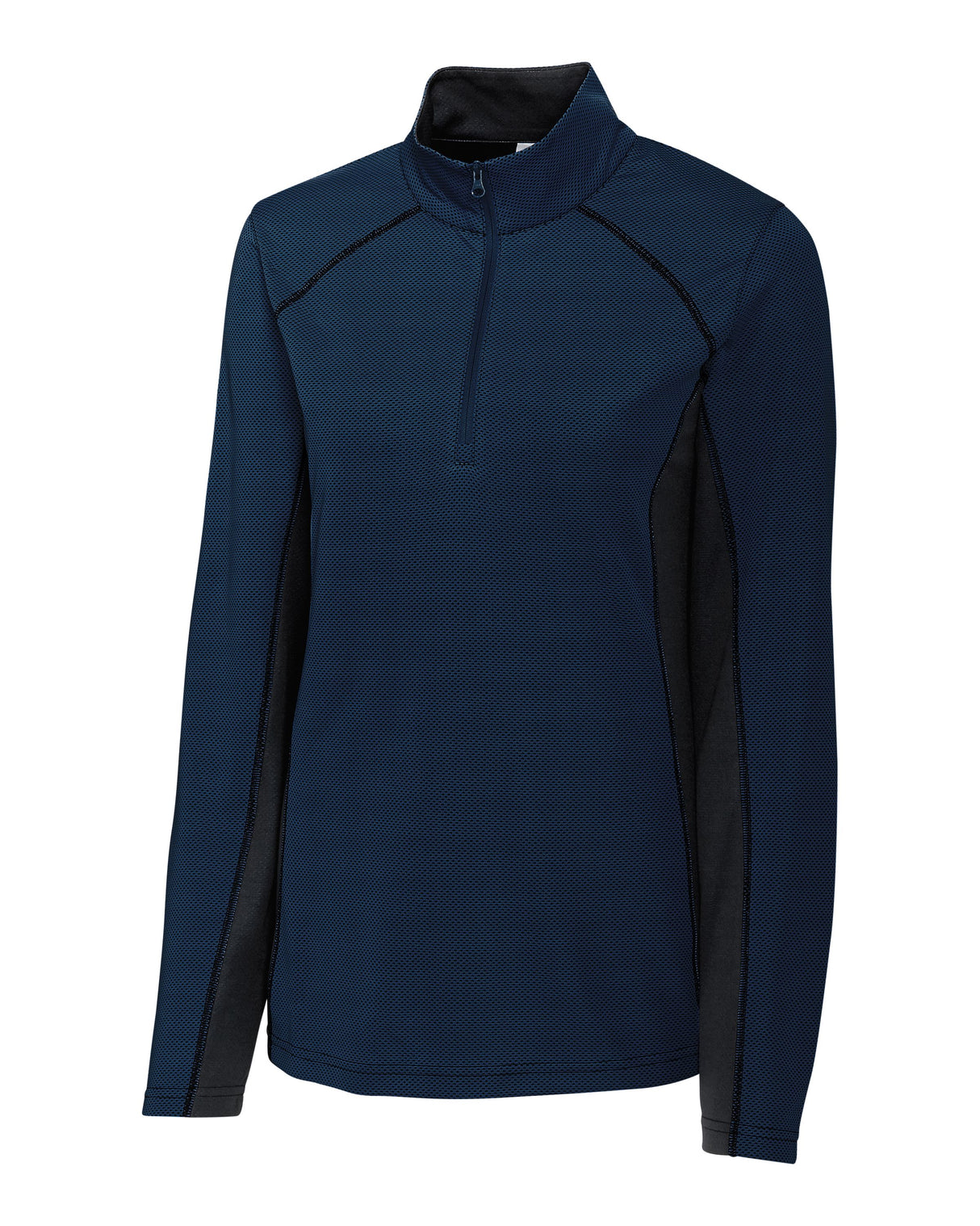 Clique Women's Ice Pique Colorblock Tech Half Zip-1