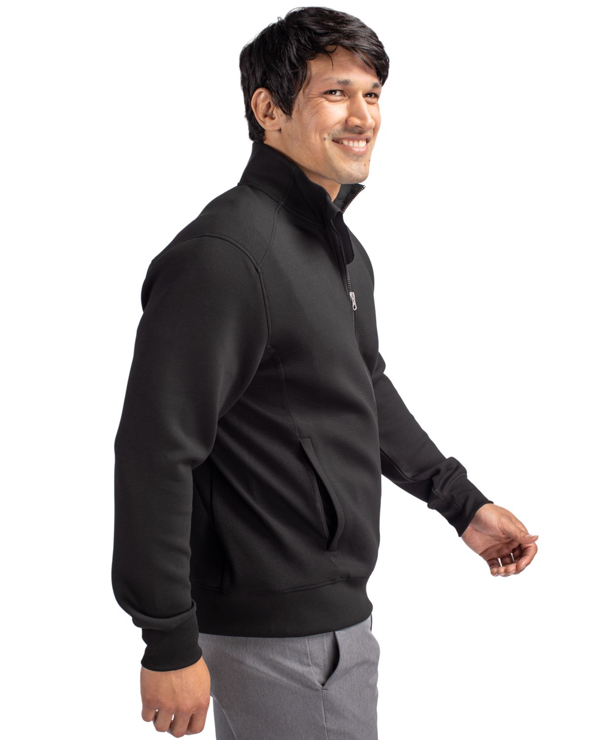 Cutter & Buck Men's Roam Recycled Buttery-Soft Knit Full Zip Jacket-6