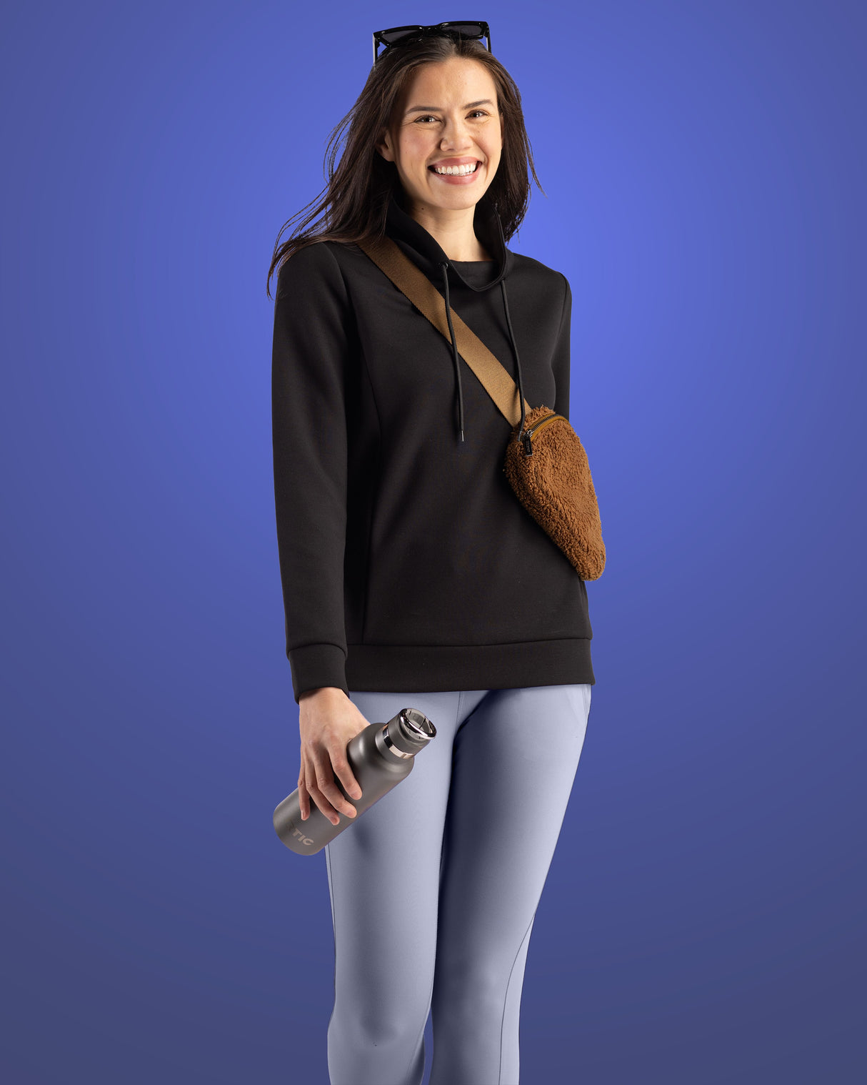 Clique Women's Haven Recycled High Collar Pullover Sweatshirt-5