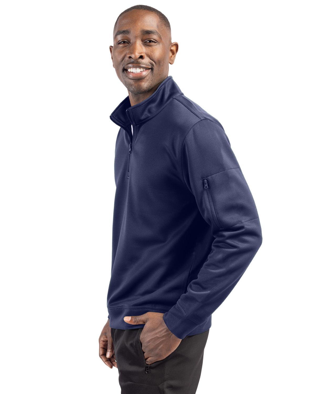 Clique Men's Lift Solution-dyed Performance Half Zip Sweatshirt-8