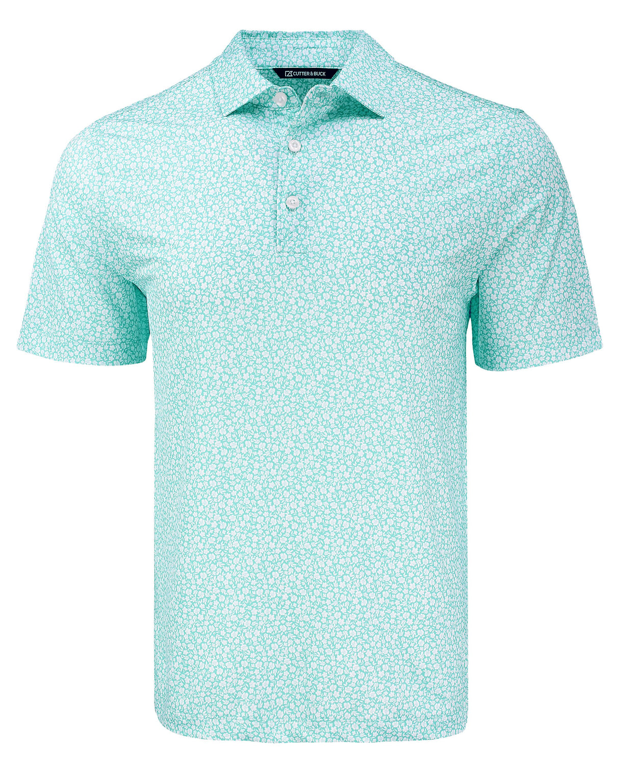 Cutter & Buck Men's Pike Recycled Flora Print Polo-1