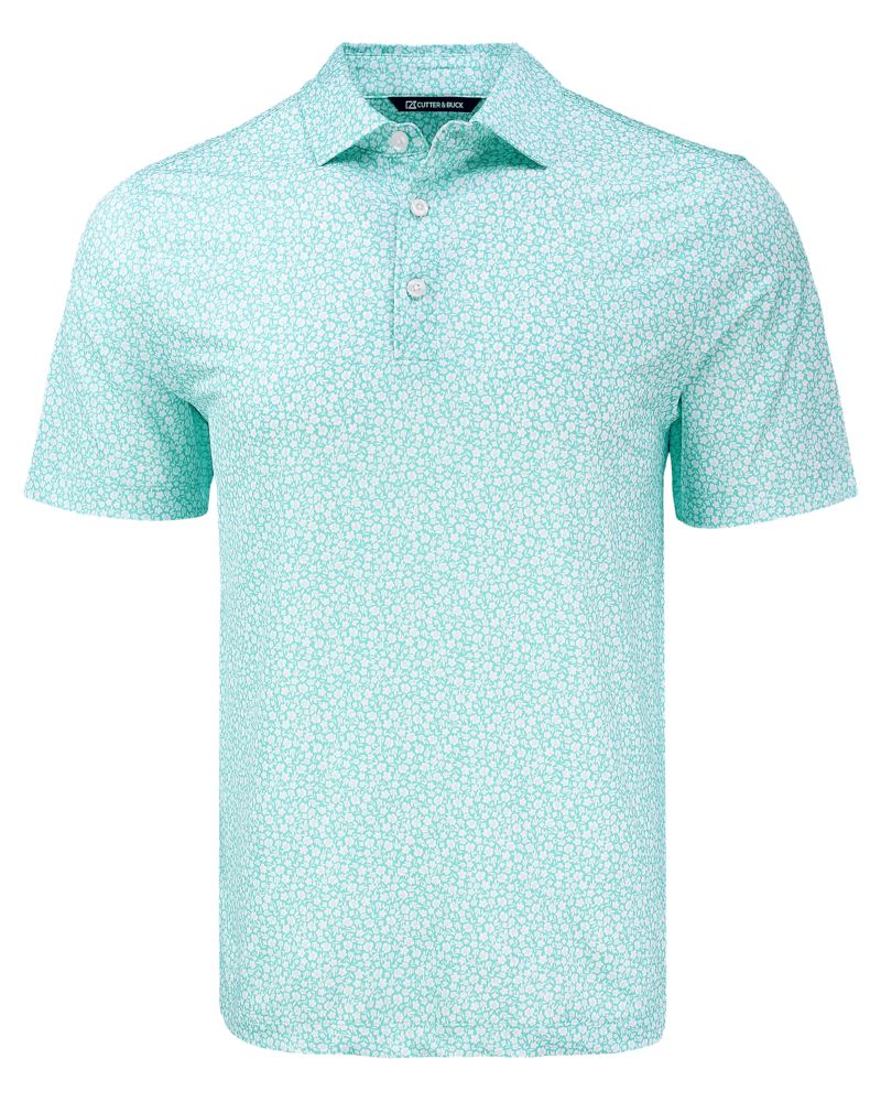 Cutter & Buck Men's Pike Recycled Flora Print Polo-2