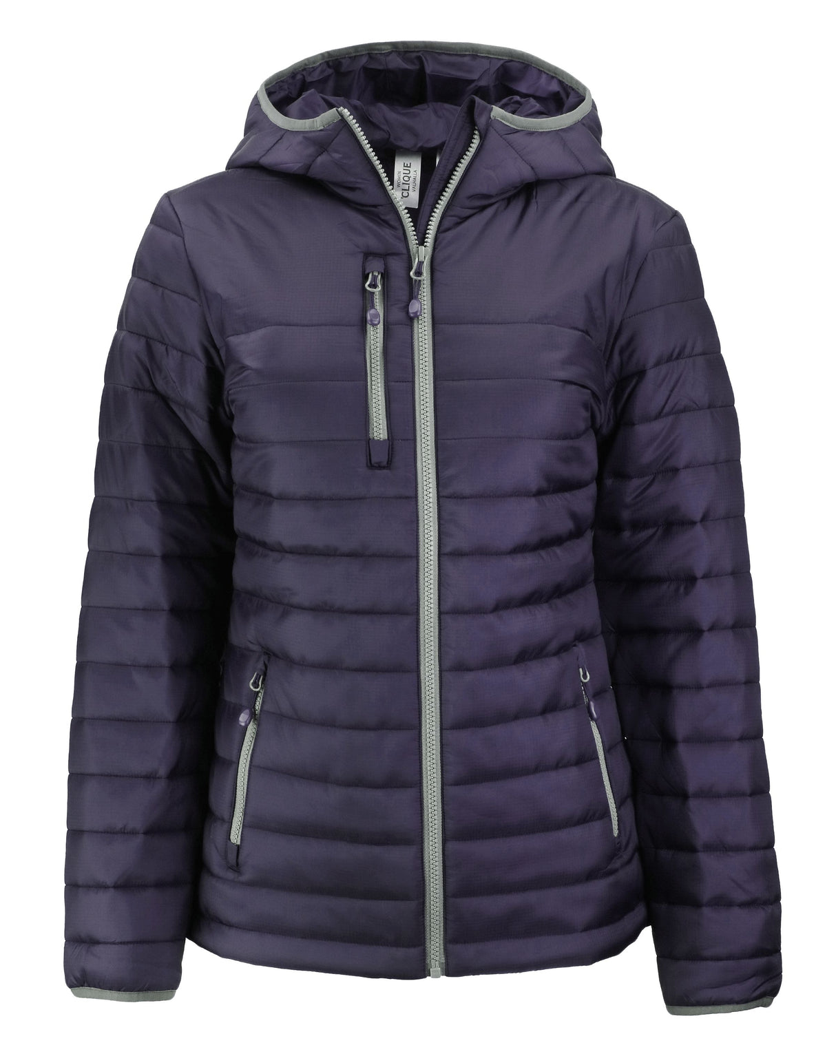 Clique Women's Valhalla Recycled Insulated Puffer Full Zip Hooded Jacket-6