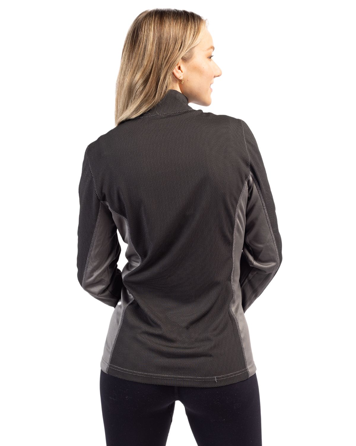 Clique Women's Ice Pique Colorblock Tech Half Zip-8