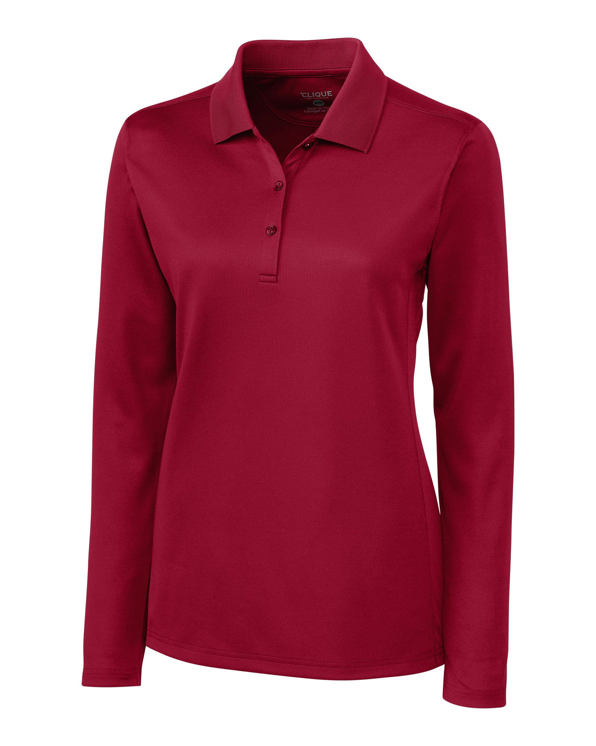 Clique Women's Ice Pique Tech Long Sleeve Polo-1