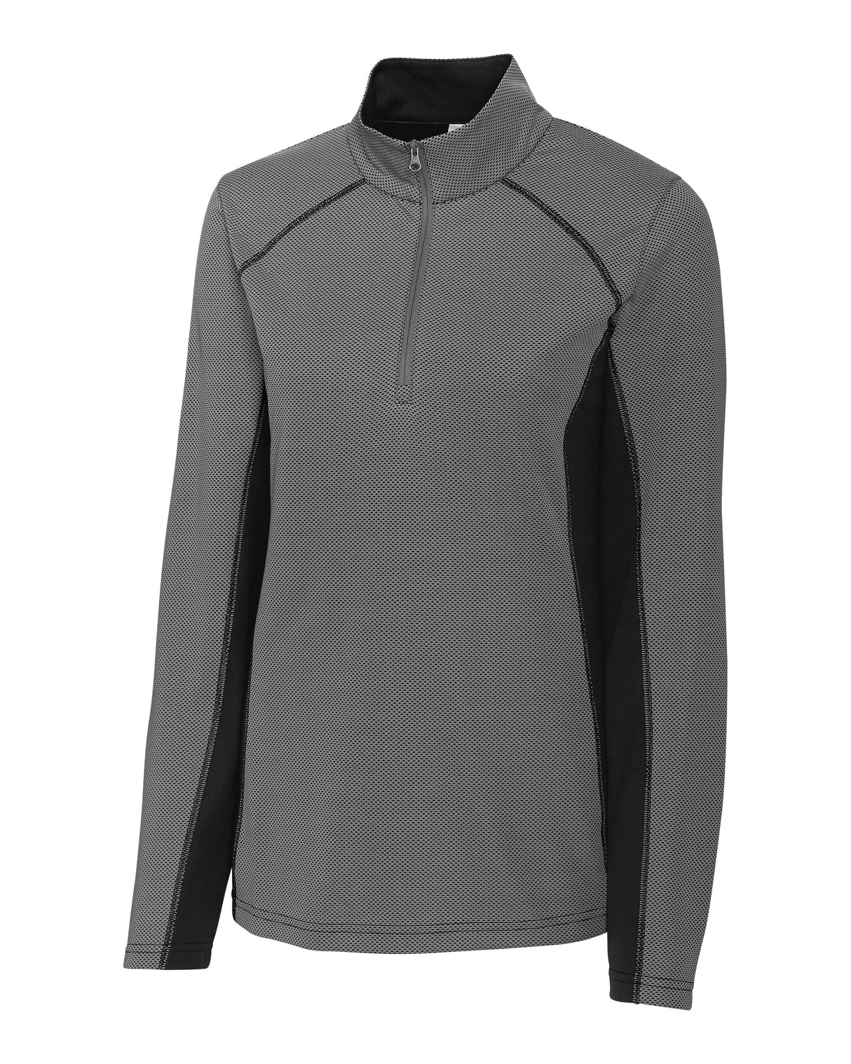 Clique Women's Ice Pique Colorblock Tech Half Zip-1