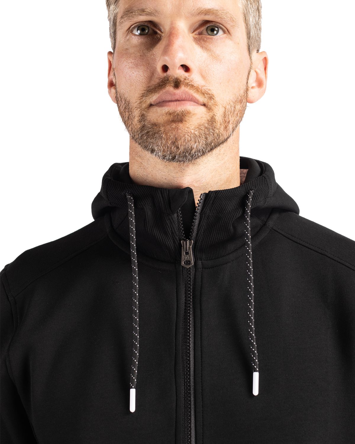 Cutter & Buck Men's Roam Recycled Buttery-Soft Knit Half Zip Hooded Pullover-8